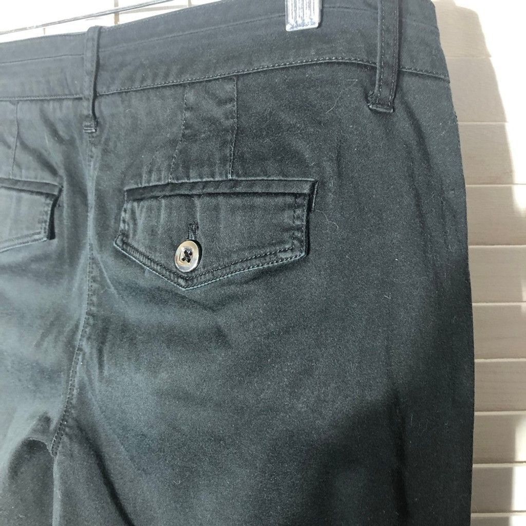 White House Black Market White House Pants Skinny Cropped Mid-Rise Stretch Black sz 6 Size 28" / US 6 / IT 42 - 7 Thumbnail