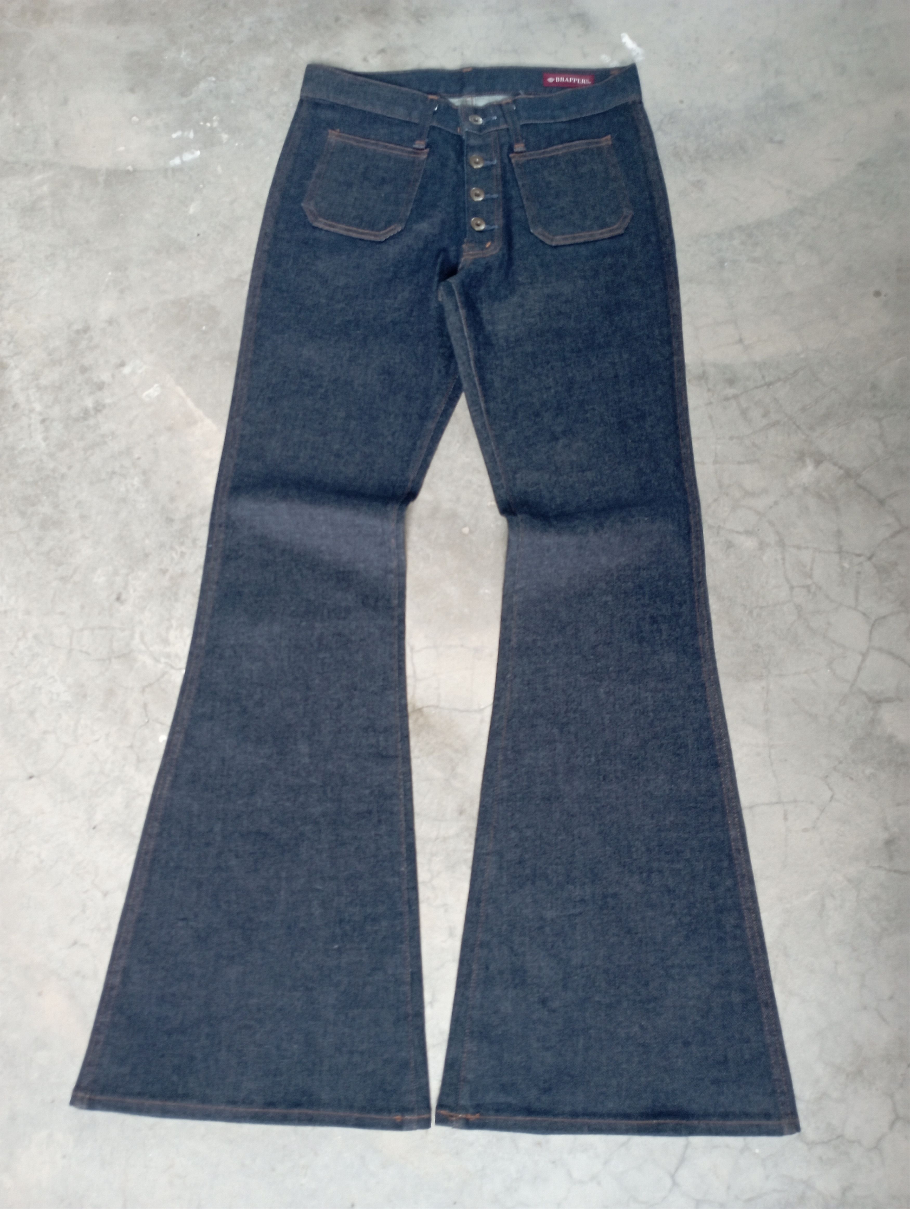 Tornado Mart Super Bellbottom Vintage Made In Jpn Brappers Bellbttom Size US 30 / EU 46 - 2 Thumbnail