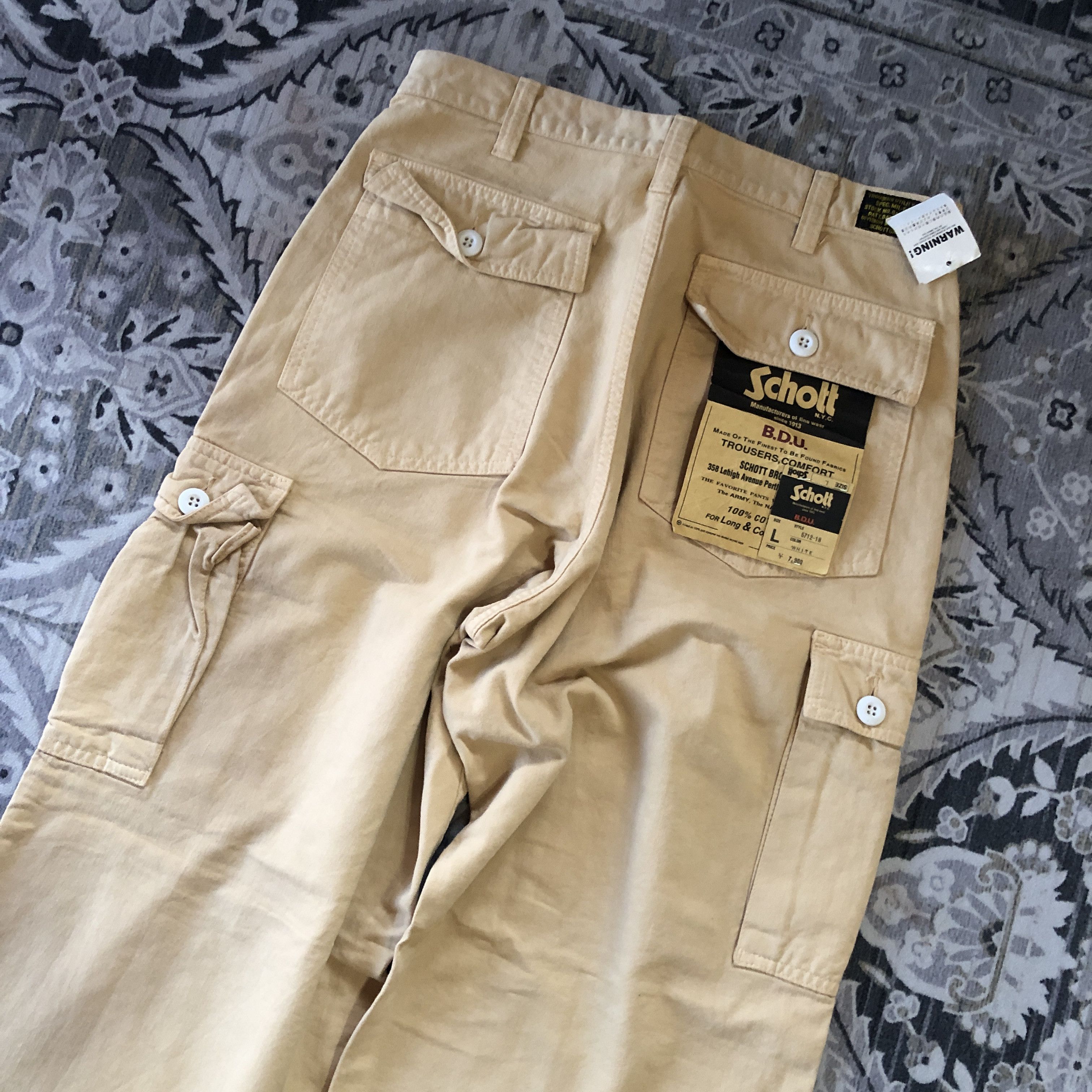 Schott Schott Military Multi Pocket Cargo Trousers Combat Pants Size US 30 / EU 46 - 5 Thumbnail