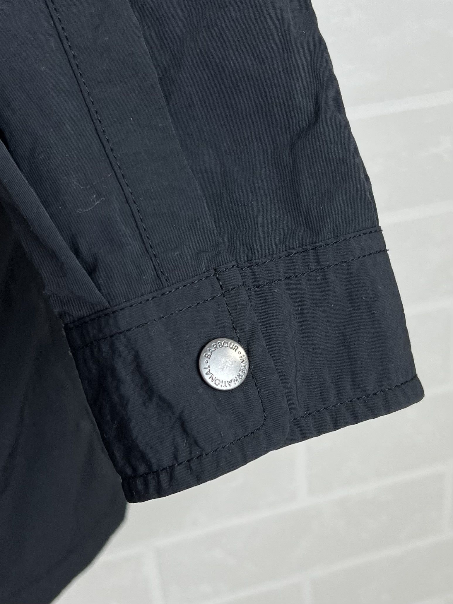 Barbour BARBOUR INTERNATIONAL Jacket Overshirt Pocket Logo Navy Mens Size US M / EU 48-50 / 2 - 8 Thumbnail