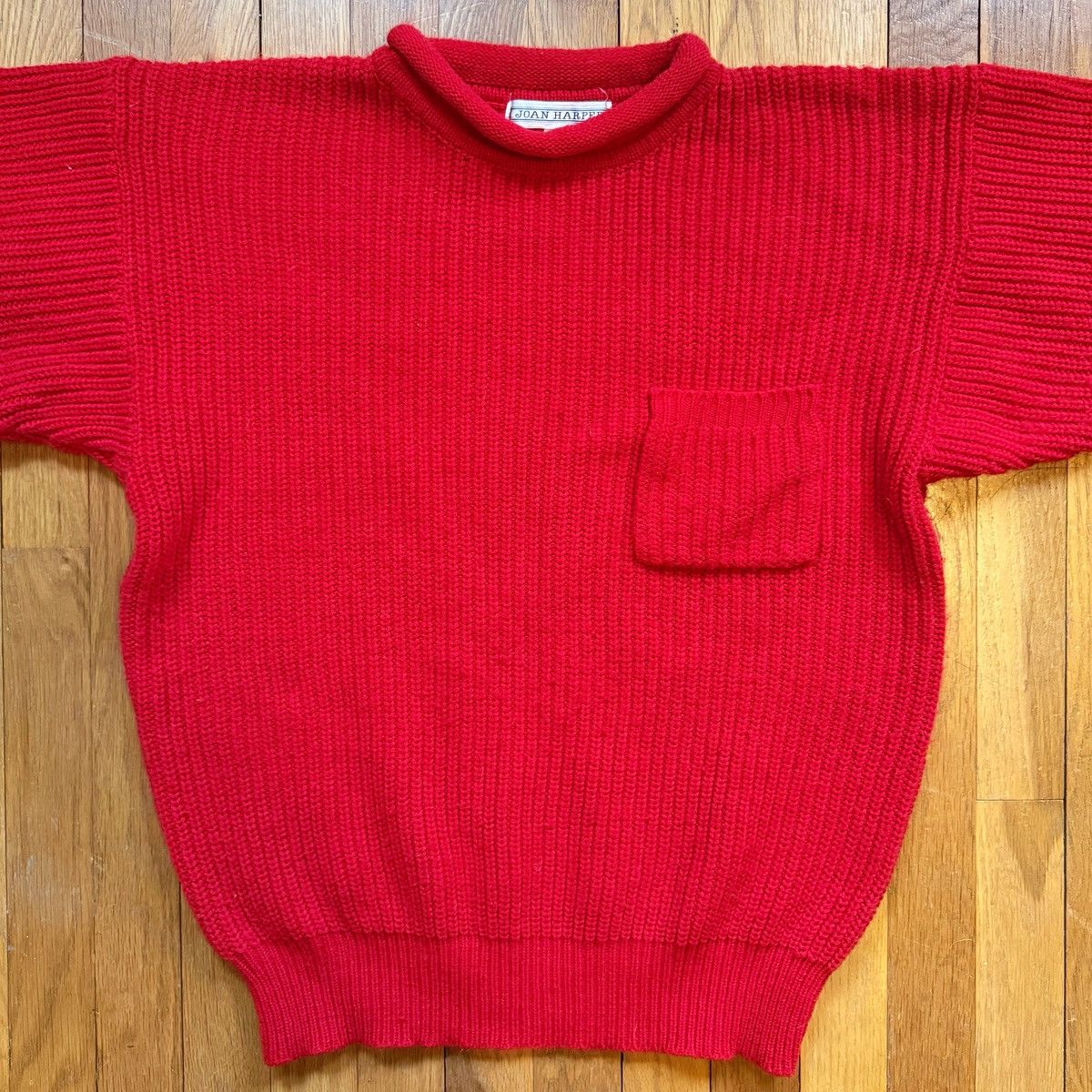 Joan Rivers Vintage Joan Harper Chunky Ribbed Roll-neck Pocket Sweater Size S / US 4 / IT 40 - 2 Thumbnail