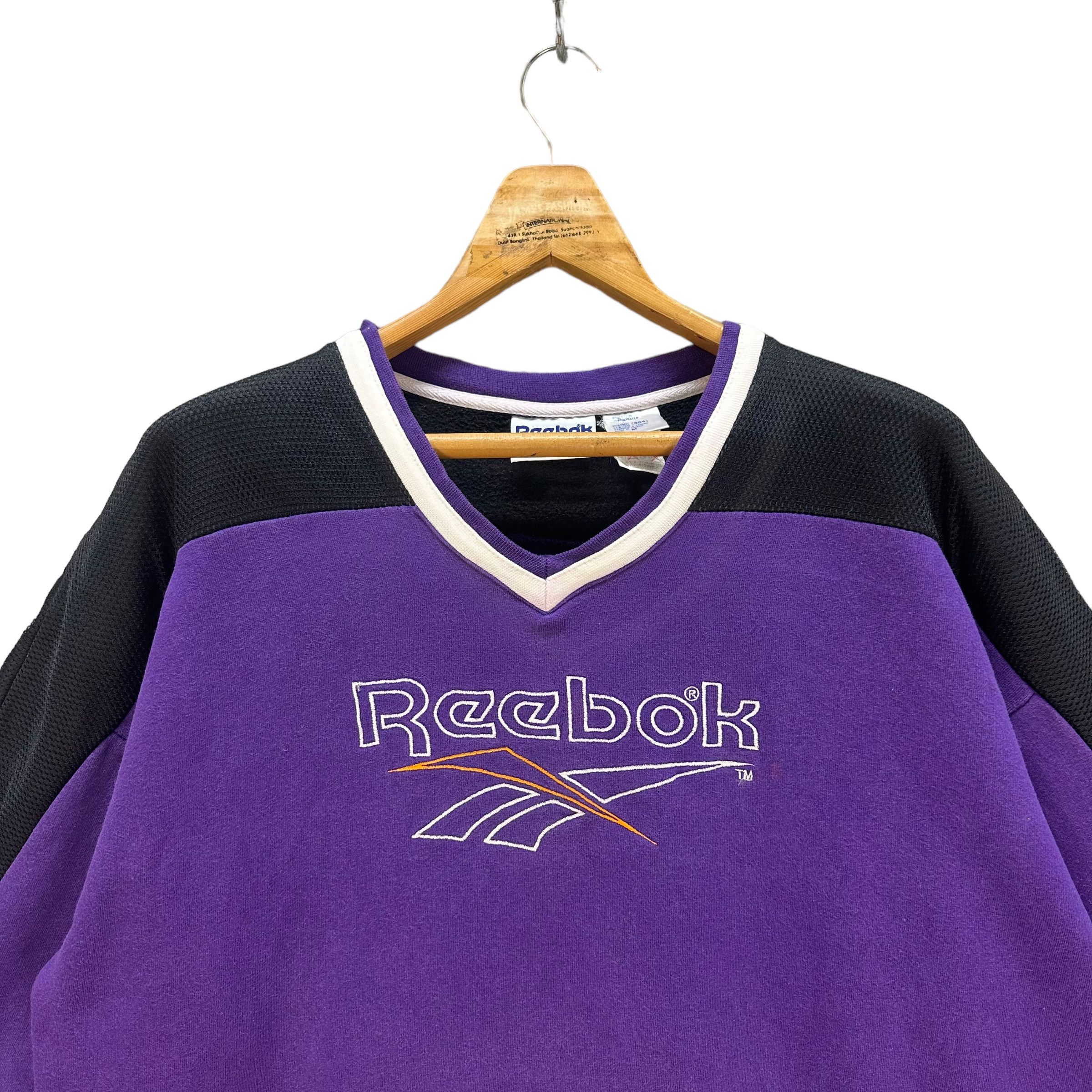 Reebok REEBOK EMBROIDERY BIG LOGO 3Q SLEEVE SWEATER #8478-011 Size US M / EU 48-50 / 2 - 2 Thumbnail