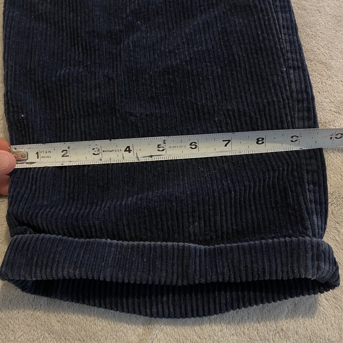 Hunt Club Vintage 90s Hunt Club Mens 44x32 Corduroy Pants Navy Blue Size US 40 / EU 56 - 10 Thumbnail
