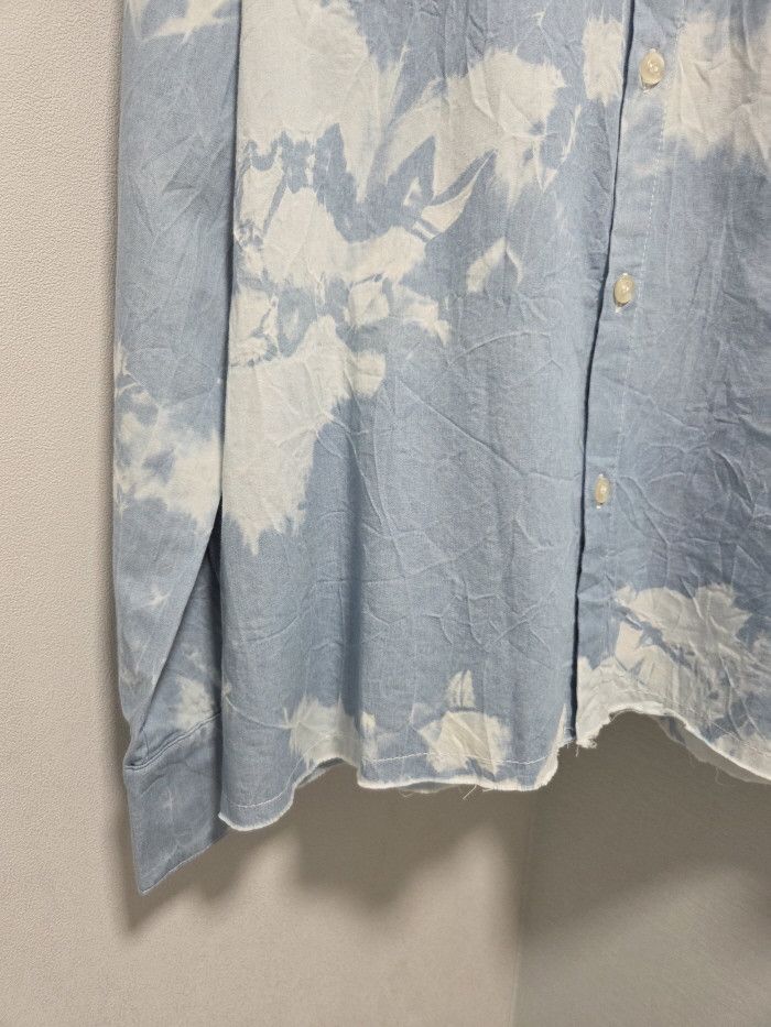 Laneus Laneus skyblue sprayed effect shrit Size US S / EU 44-46 / 1 - 3 Thumbnail