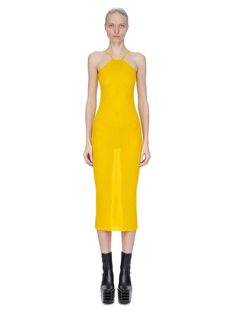 o1y0126 Midi Dress in Yellow