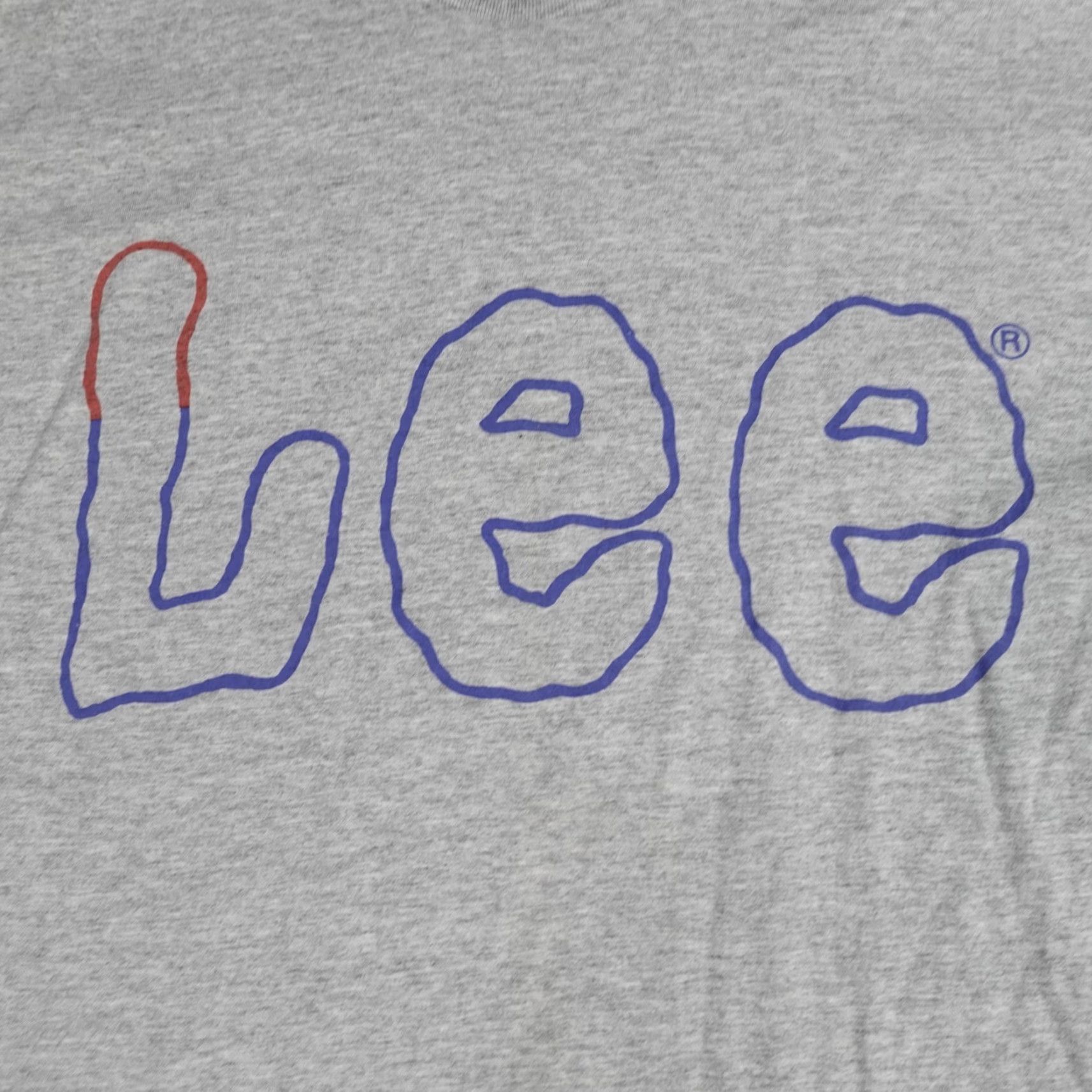 Vintage VINTAGE Lee Shirt XL Gray USA Made Single Stitch Spellout Men Short Sleeve Crew Neck T-Shirt Size US XL / EU 56 / 4 - 2 Thumbnail