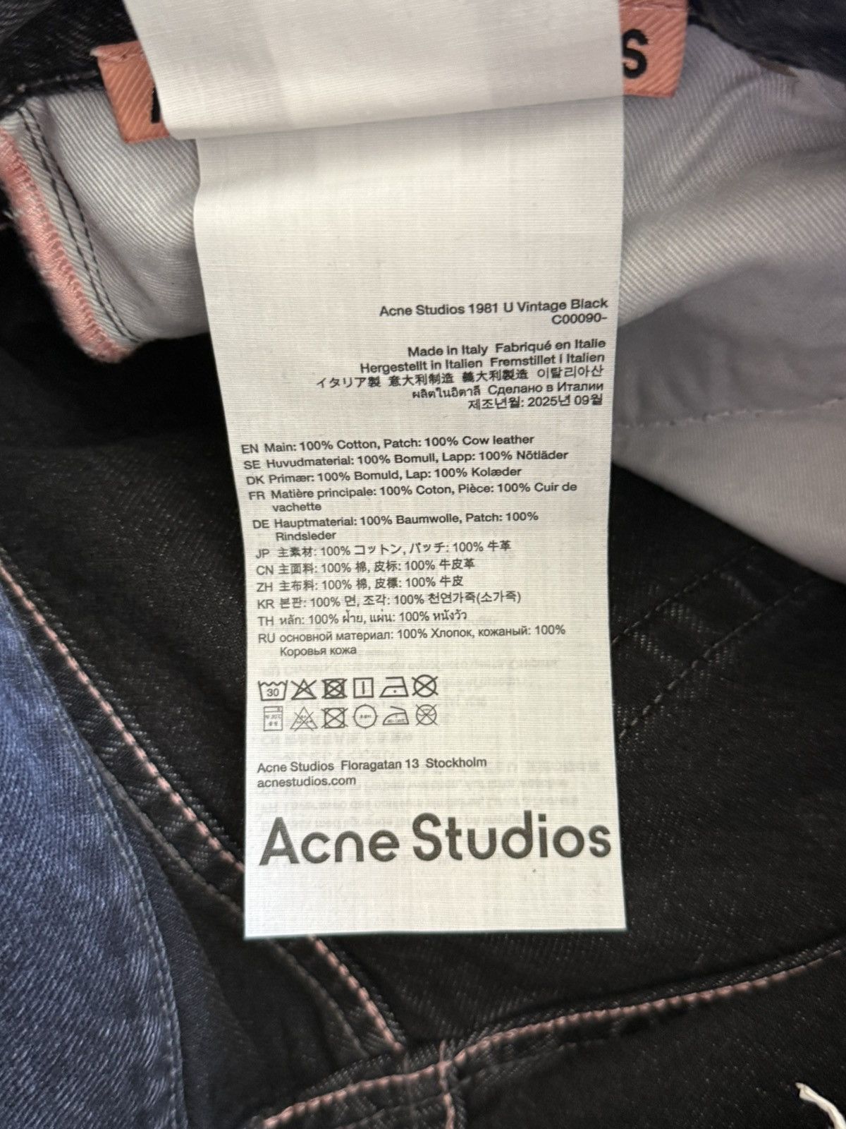 Acne Studios NWT - 1981U Vintage Black Size US 29 - 7 Thumbnail