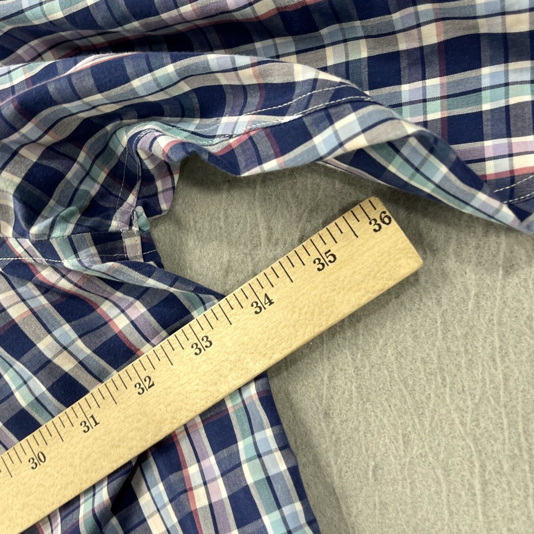 Brooks Brothers Brooks Brothers Shirt Mens 4XL Blue Plaid 100% Cotton Long Sleeve Button-Up Casual Size US XXL / EU 58 / 5 - 7 Thumbnail