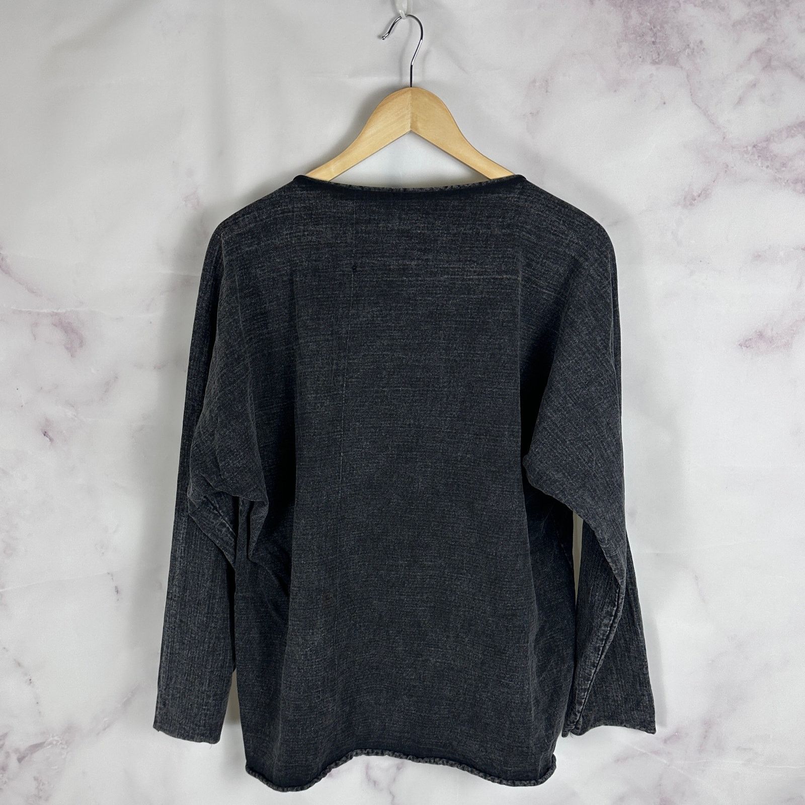 Yeezy Acid Wash Black Box Longsleeve Shirt Size US M / EU 48-50 / 2 - 3 Thumbnail