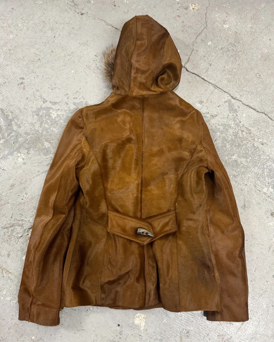 Dolce & Gabbana FW2002 Dolce & Gabbana Pony Hair Camel Calf Leather Duffle Coat Size M / US 6-8 / IT 42-44 - 2 Thumbnail