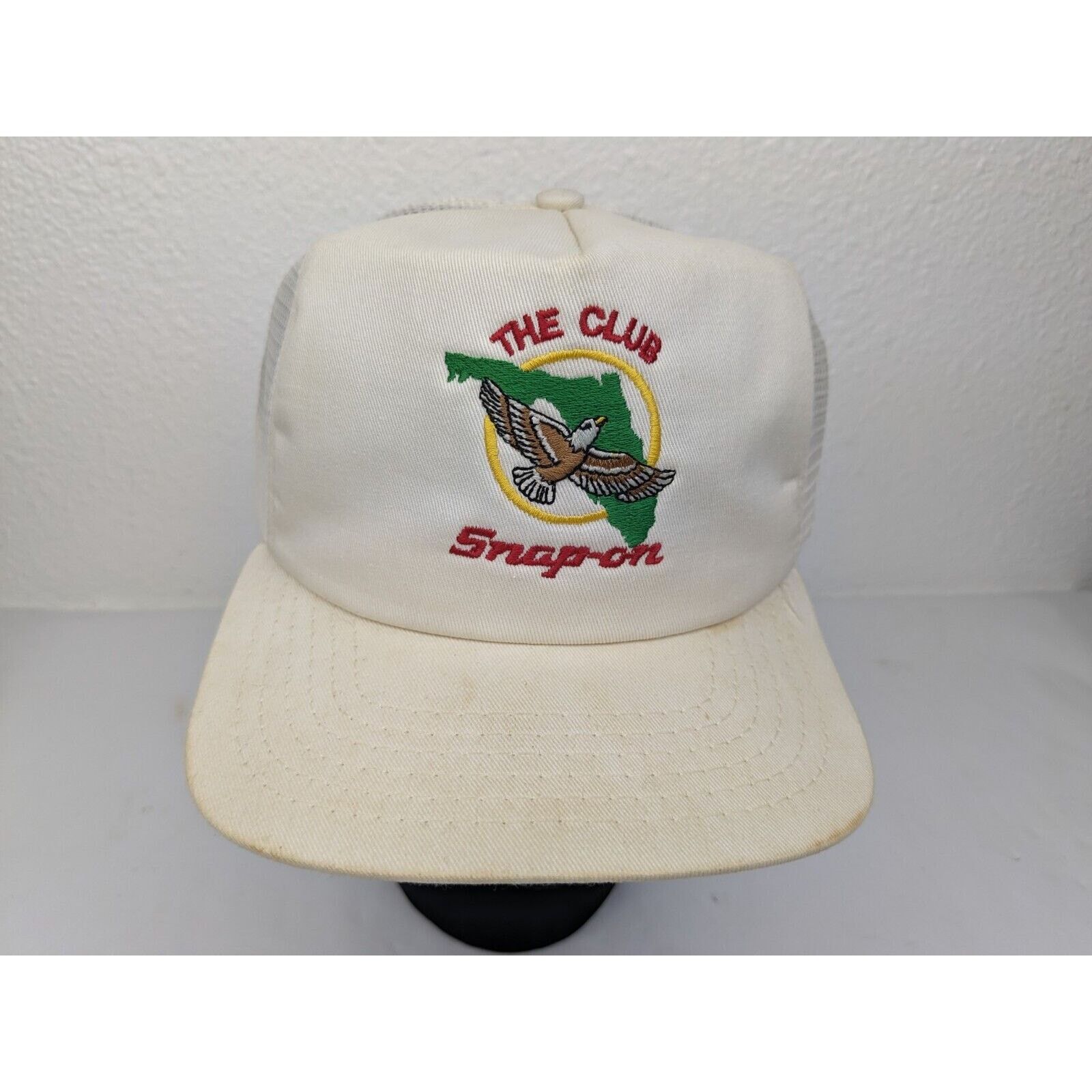 New Era Vtg Snap-On Tools Club Eagle Mesh Trucker Hat Snapback Size ONE SIZE - 2 Thumbnail