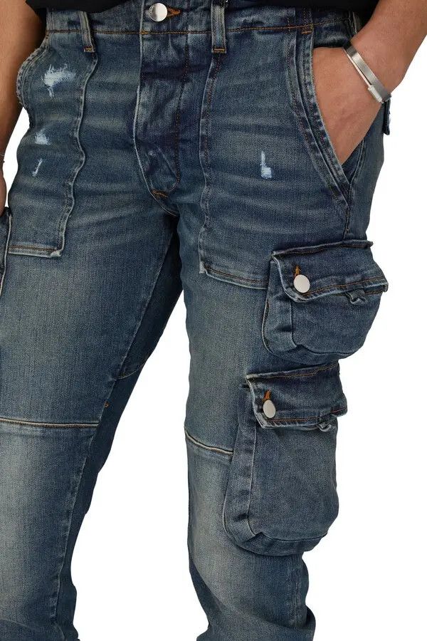 Amiri o1y0525 Denim Pant in Blue Size US 31 - 3 Thumbnail