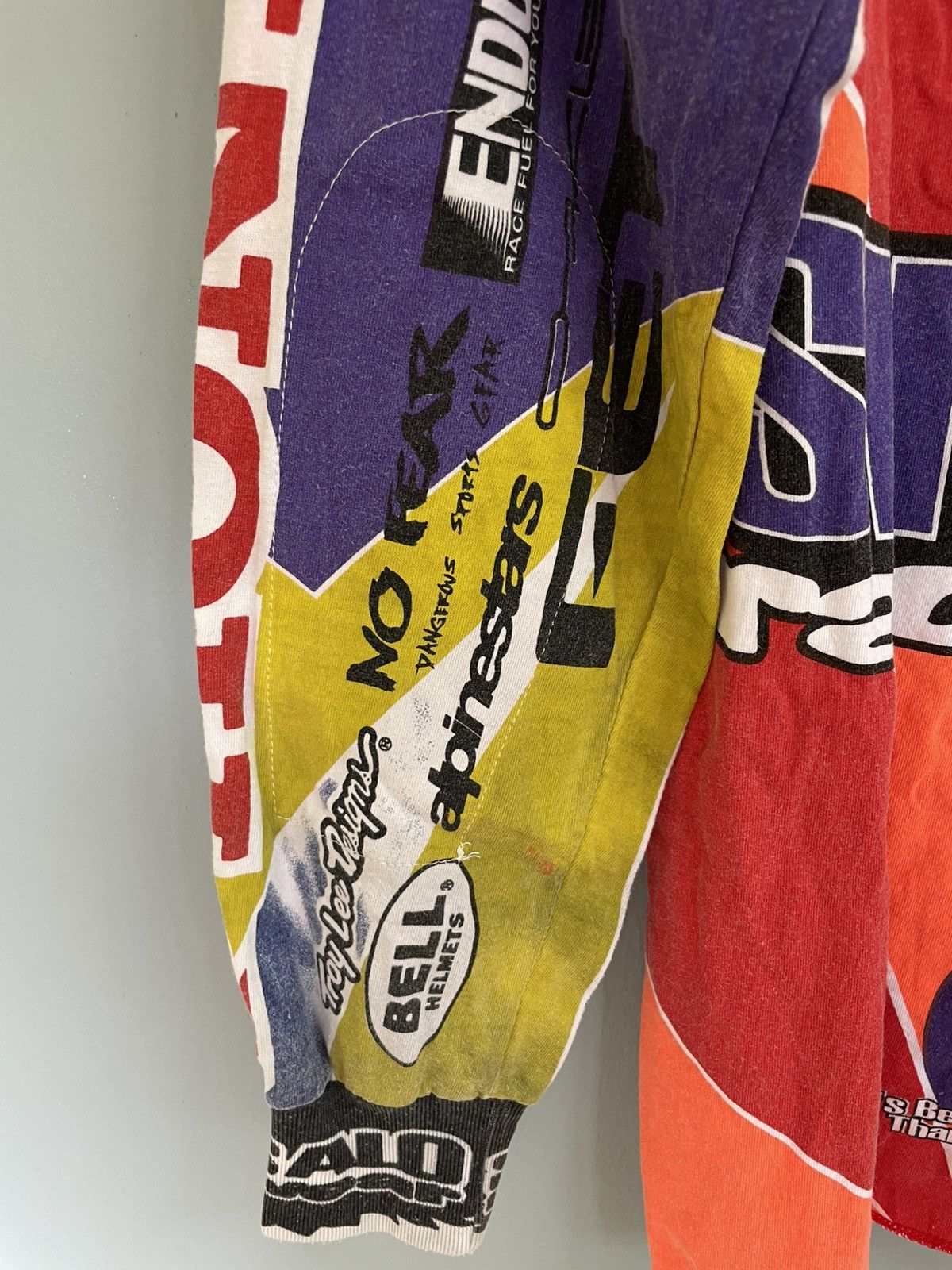 Vintage Vintage 90s Sinisalo Worldwide racing motocross jersey Size US L / EU 52-54 / 3 - 9 Thumbnail