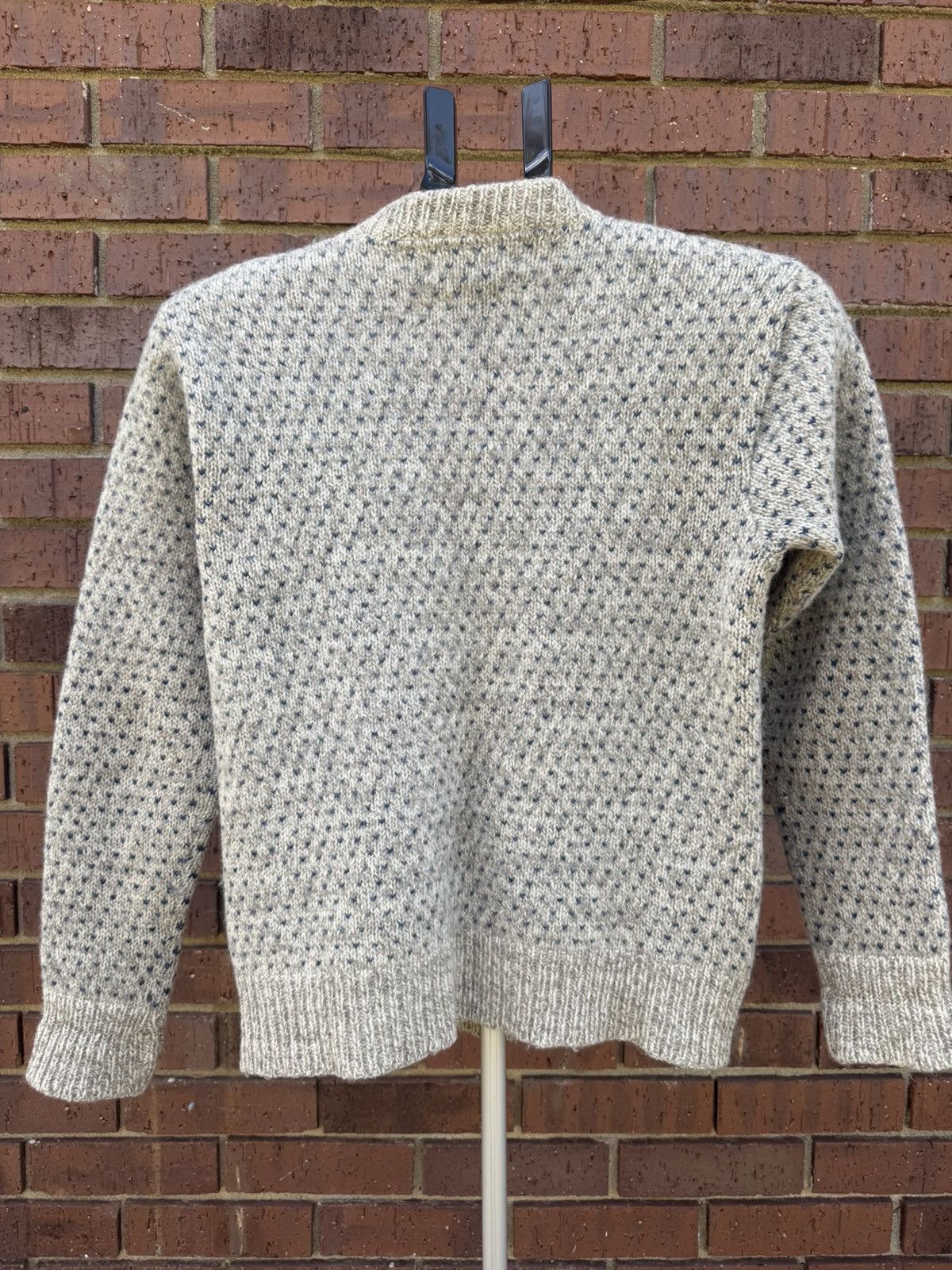 L.L. Bean Vintage LL Bean Wool Nordic Knit Button Cardigan Sweater Size M / US 6-8 / IT 42-44 - 5 Thumbnail