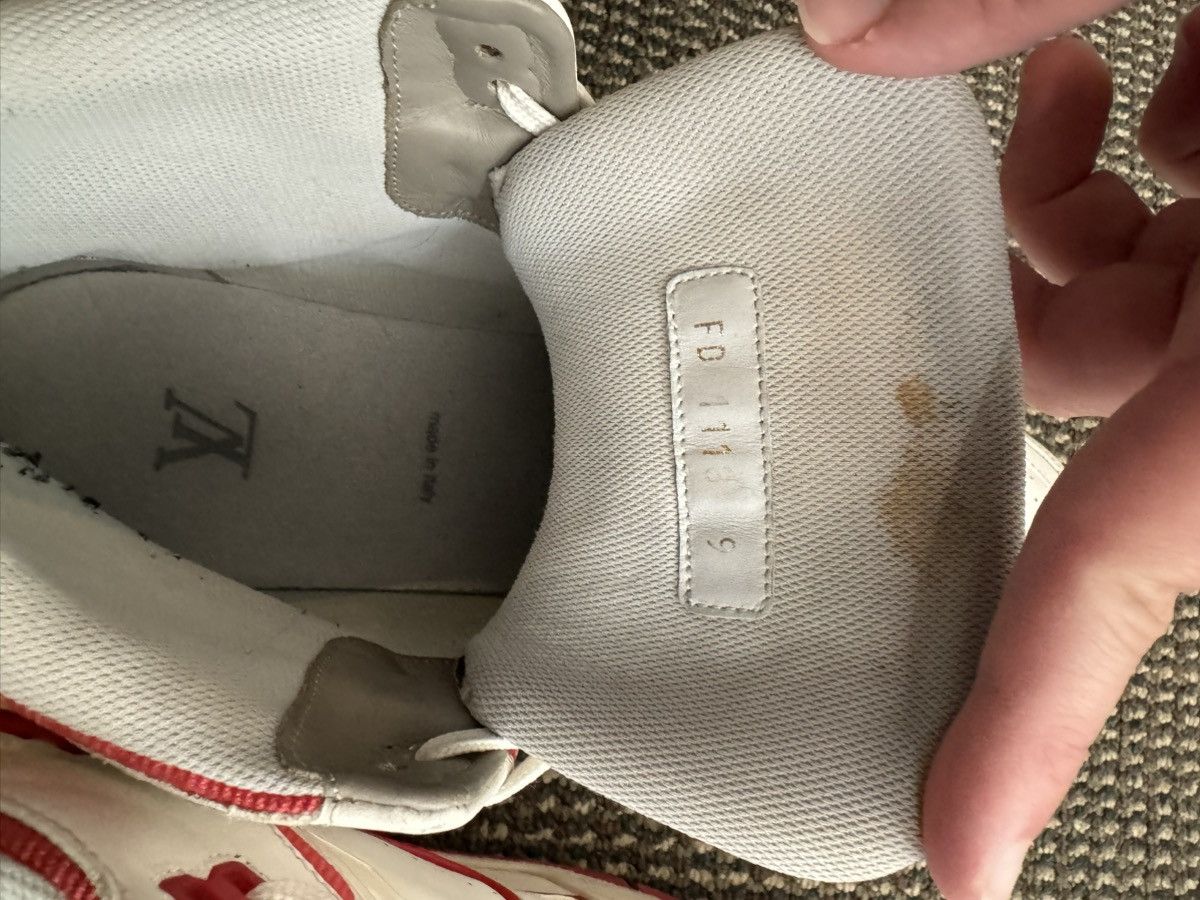 Louis Vuitton Louis Vuitton LV Trainer Mid White Red Size 9 (fits US 10.5) Size US 10.5 / EU 43-44 - 6 Thumbnail