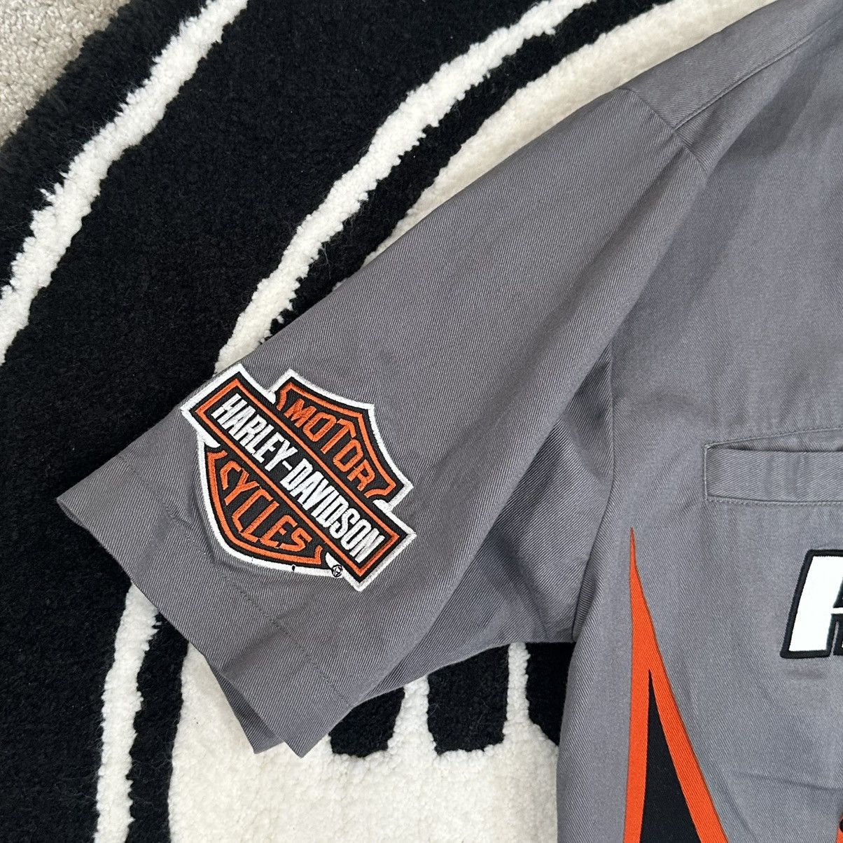 Harley Davidson Harley-Davidson Screamin Eagle Flames Button Up Size US M / EU 48-50 / 2 - 3 Thumbnail