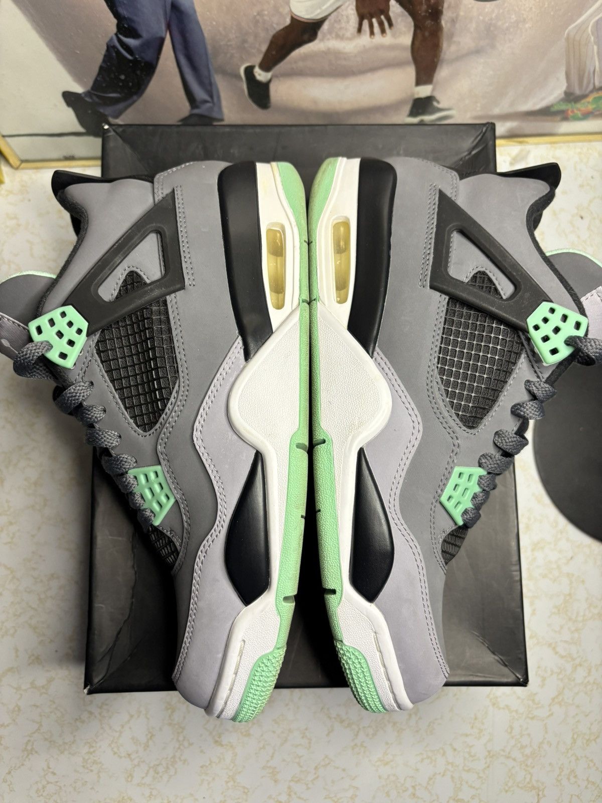 Jordan Brand Jordan Retro 4 ‘green glow’ Size US 8.5 / EU 41-42 - 4 Thumbnail