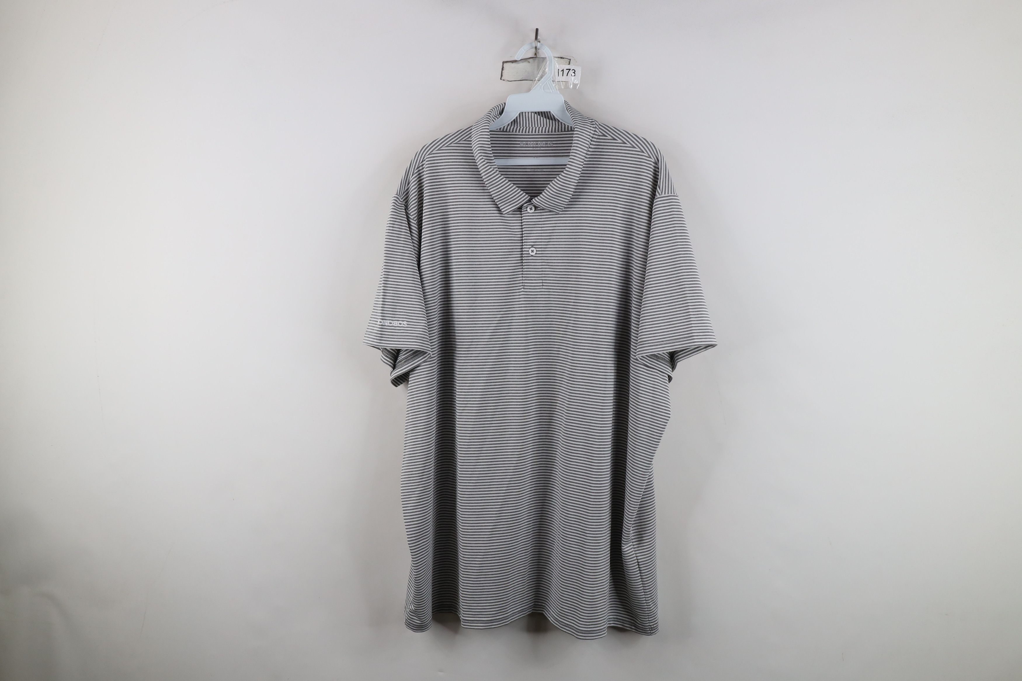 Bonobos Bonobos Golf Stretch Striped Golfing Polo Shirt Gray Size US XXL / EU 58 / 5 - 1 Thumbnail