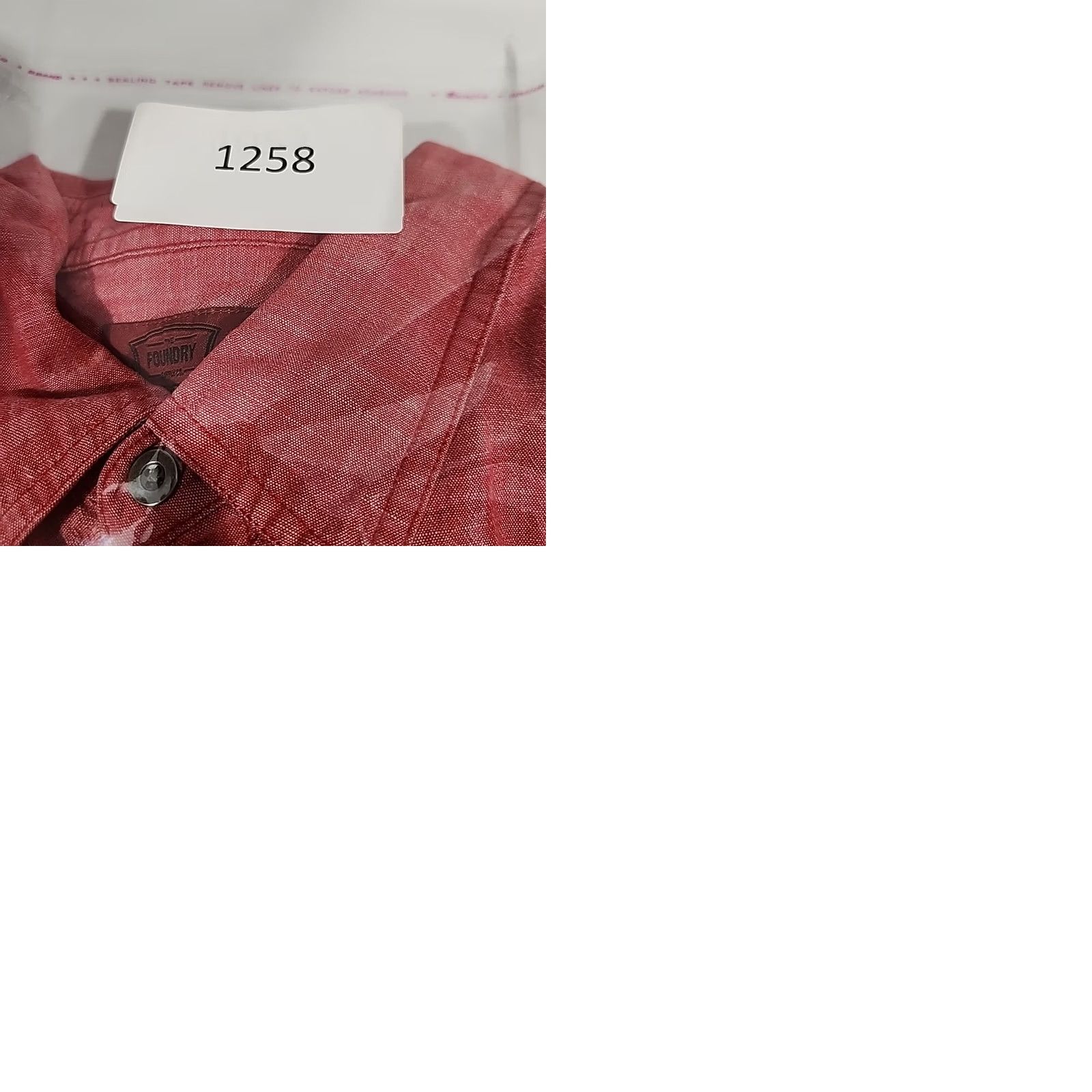Vintage Foundry Men's 2XL Red Short Sleeve Button-Up Work Shirt Grunge Pocket Casual Shirt Size US XXL / EU 58 / 5 - 9 Thumbnail
