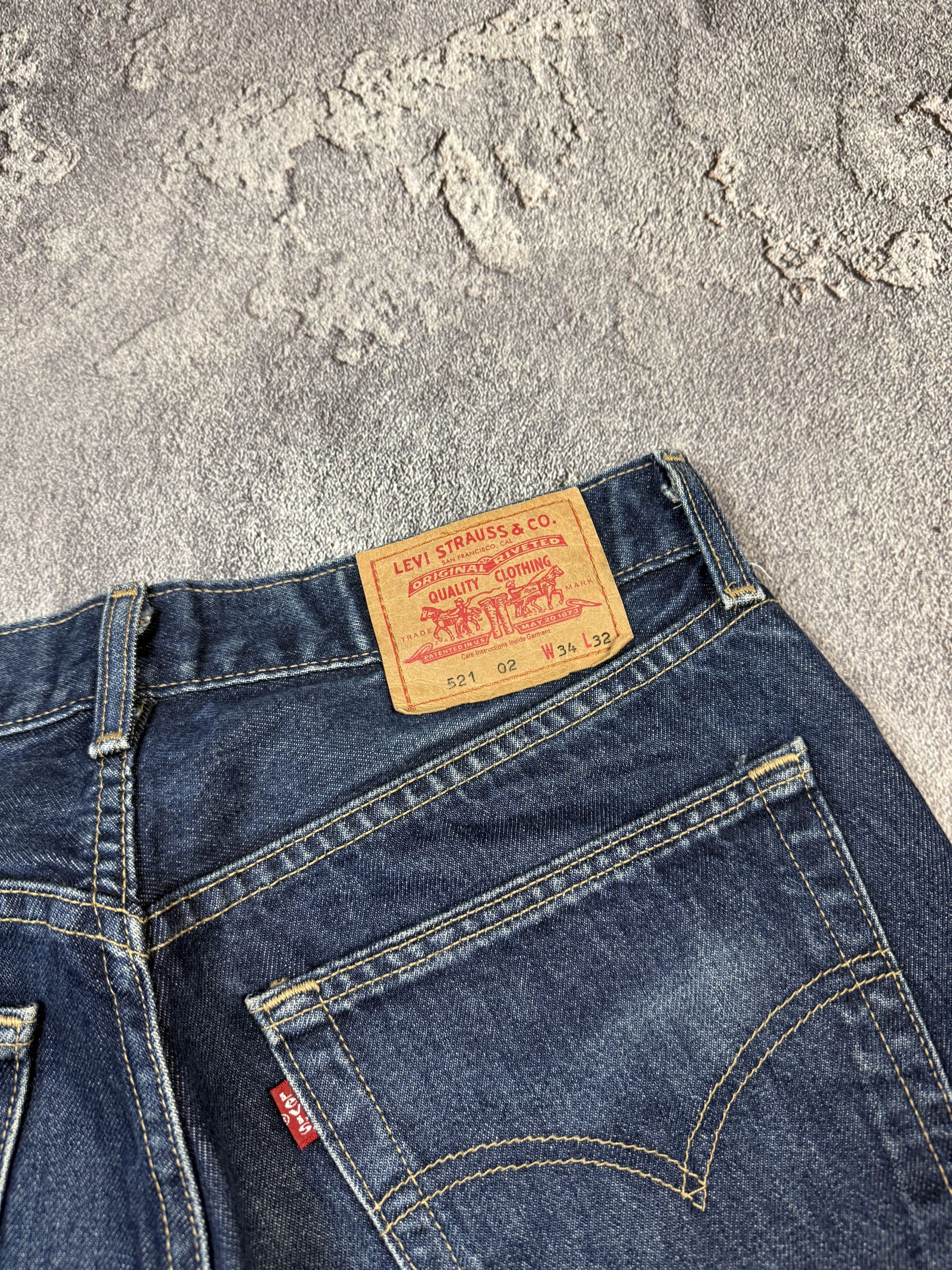 Levi's Vintage Levi's 521 Jeans Tappered Raw Denim Size US 34 / EU 50 - 4 Thumbnail