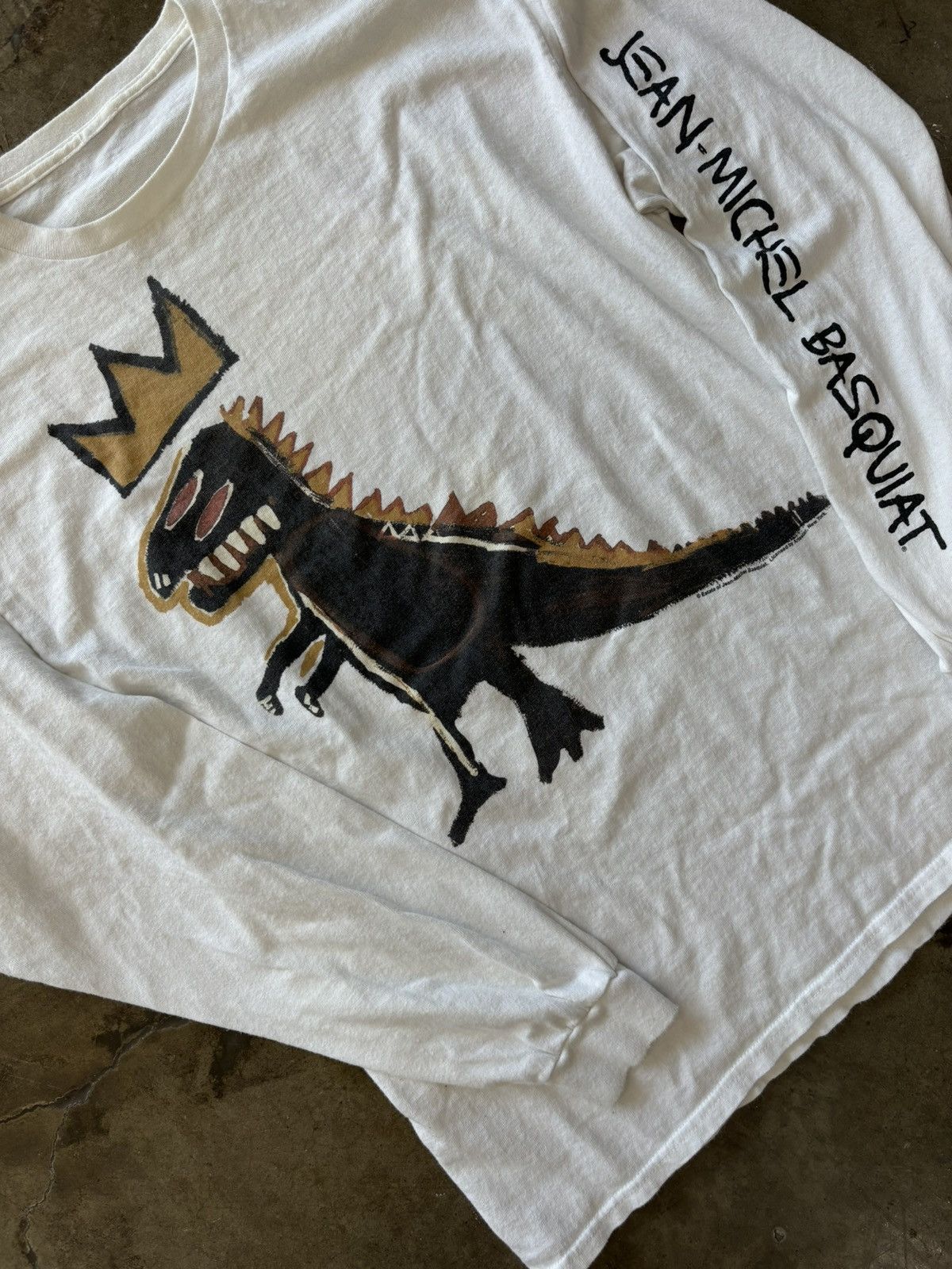 Vintage Junk Food Basquiat Dinosaur Long Sleeve Large