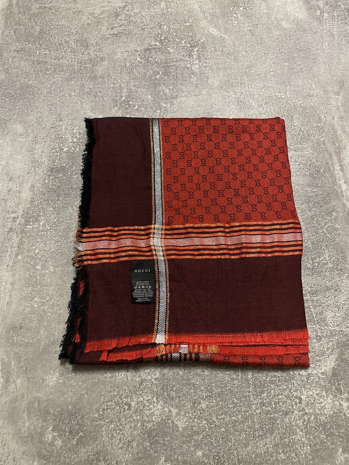 Gucci Gucci Monogram Scarf Shawl Size ONE SIZE - 1 Thumbnail