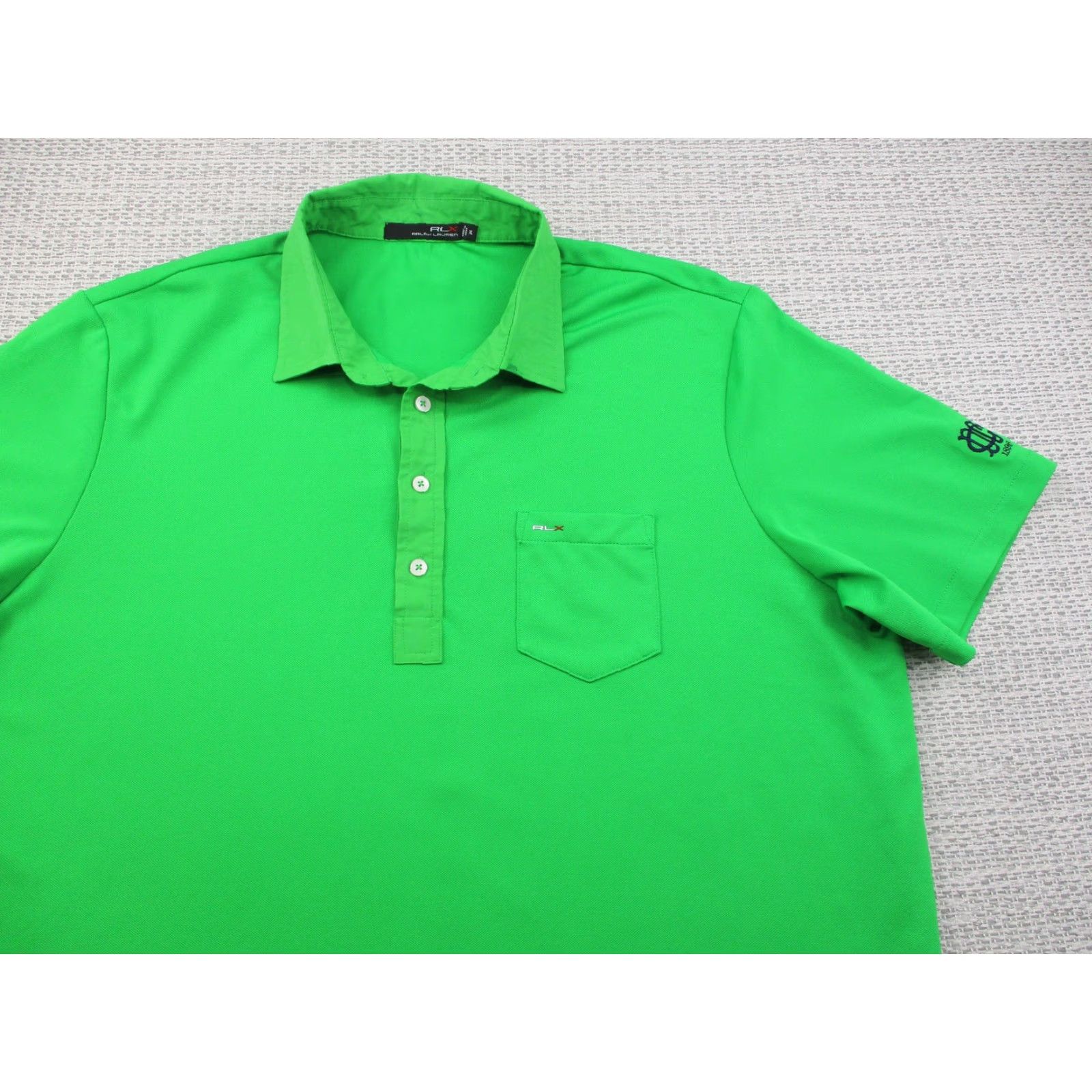 Ralph Lauren Ralph Lauren RLX Polo Shirt Mens XL Golf Performance Pocket Embroidered Green Polo Shirt RLX Golf Size US XL / EU 56 / 4 - 4 Thumbnail