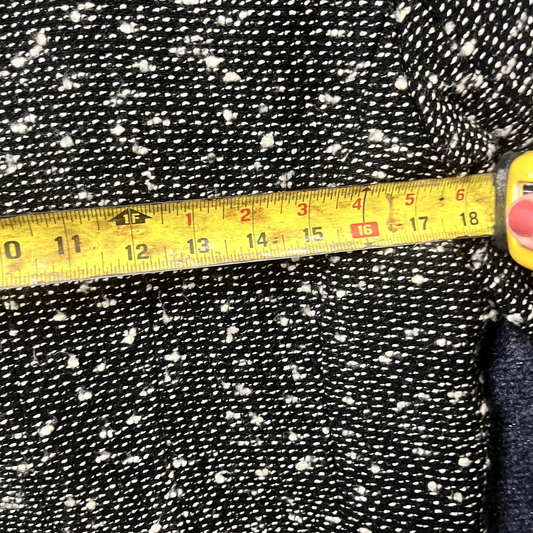 Vintage Selene Sport Blazer Jacket Womens M Black Tweed Button Front Lined Size M / US 6-8 / IT 42-44 - 6 Thumbnail
