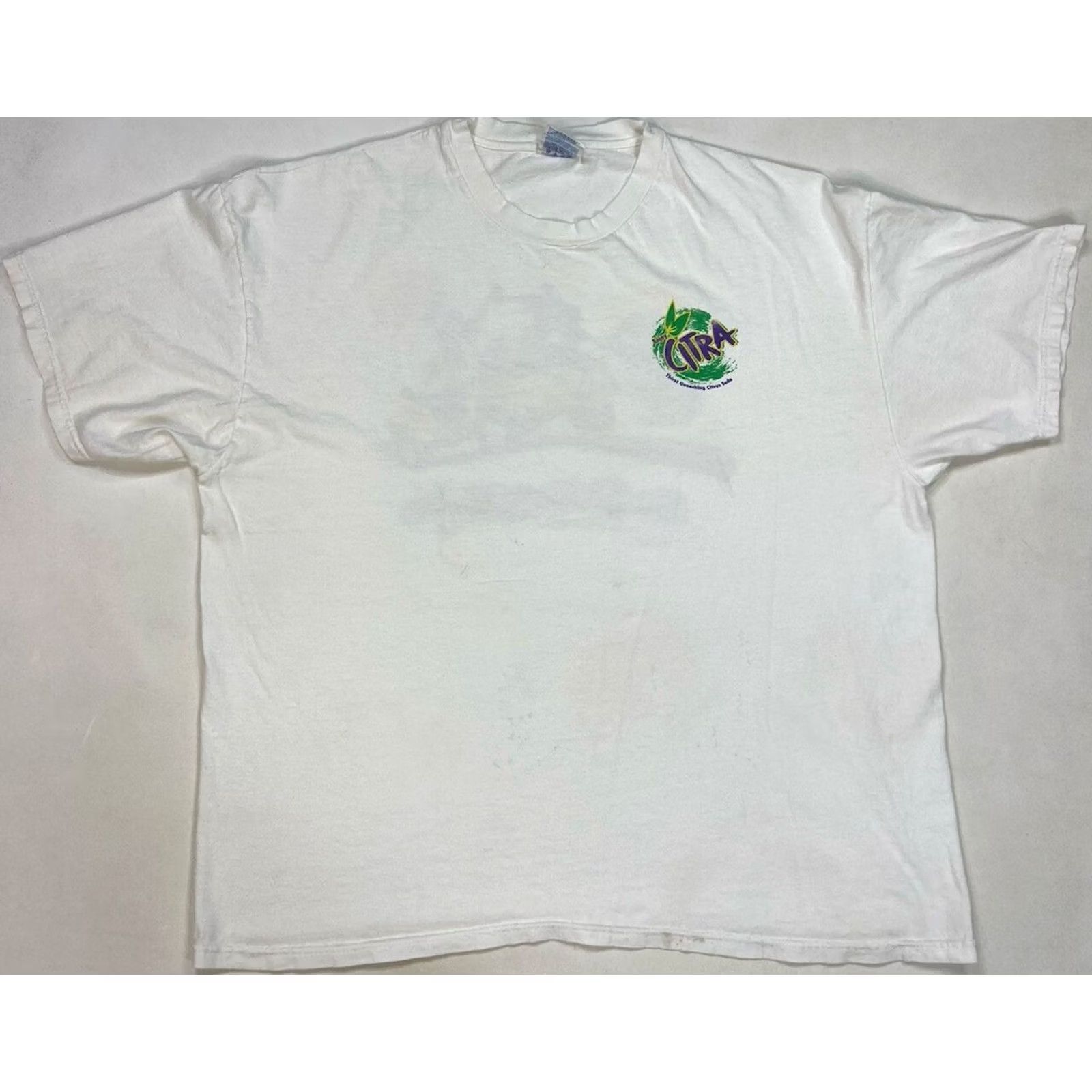 Hanes VINTAGE Hanes T-Shirt Graphic Print White Men XXL Citra Soda Logo 1990s Size US XXL / EU 58 / 5 - 5 Thumbnail