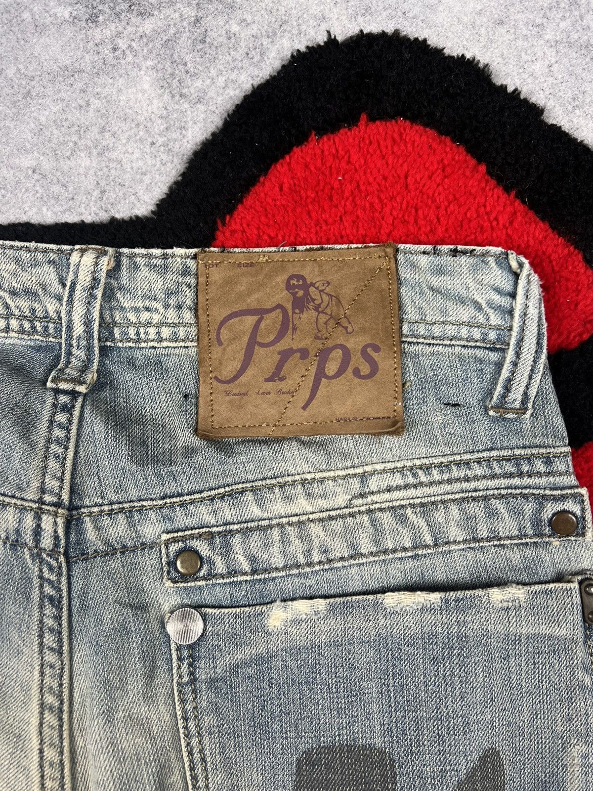 Japanese Brand Vintage Japanese Junya Watanabe GOA Style Denim Y2K Jeans Size US 30 / EU 46 - 18 Thumbnail