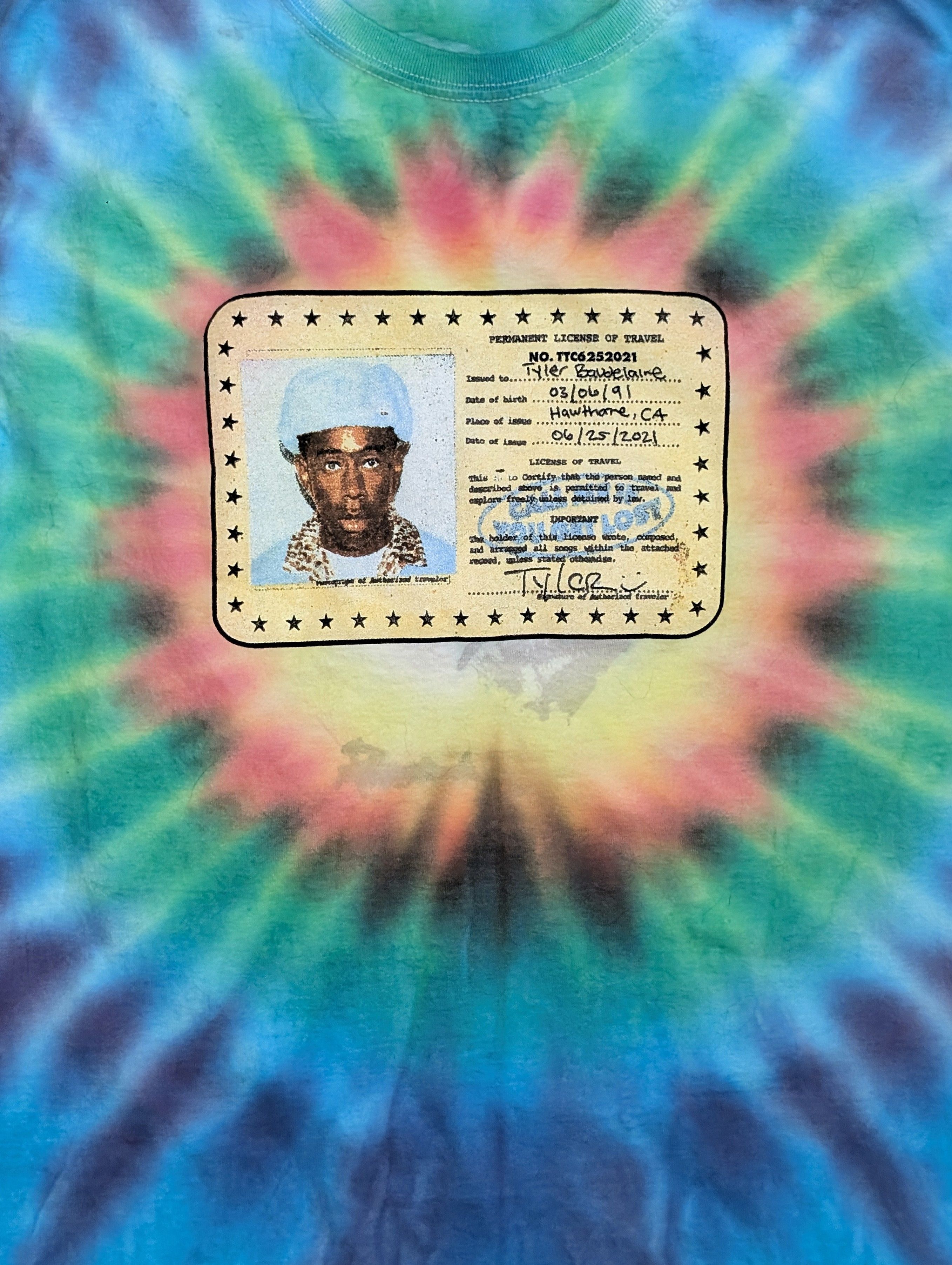 Rap Tees Tyler the Creator Call Me If You Get Lost tie-dye t-shirt Size US S / EU 44-46 / 1 - 2 Thumbnail