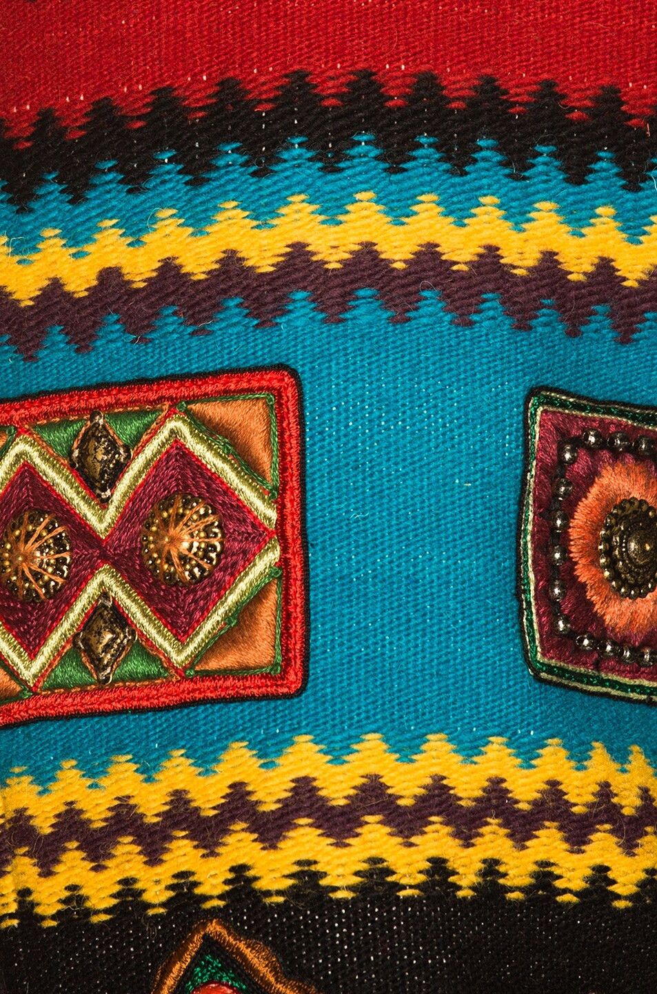 Saint Laurent Paris o1tko11224 Indian Tapestry Sleeve Bomber Jacket Multicolor Size US L / EU 52-54 / 3 - 5 Thumbnail