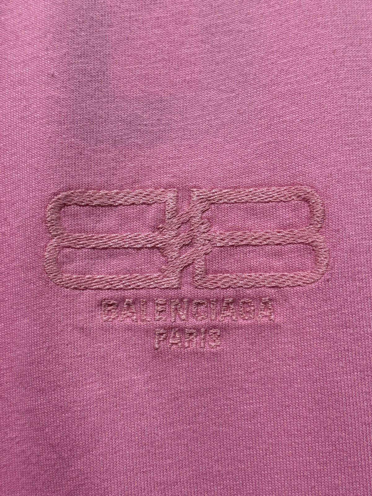 Balenciaga Balenciaga BB Paris Embroidered Tee In Pink Size US M / EU 48-50 / 2 - 3 Thumbnail