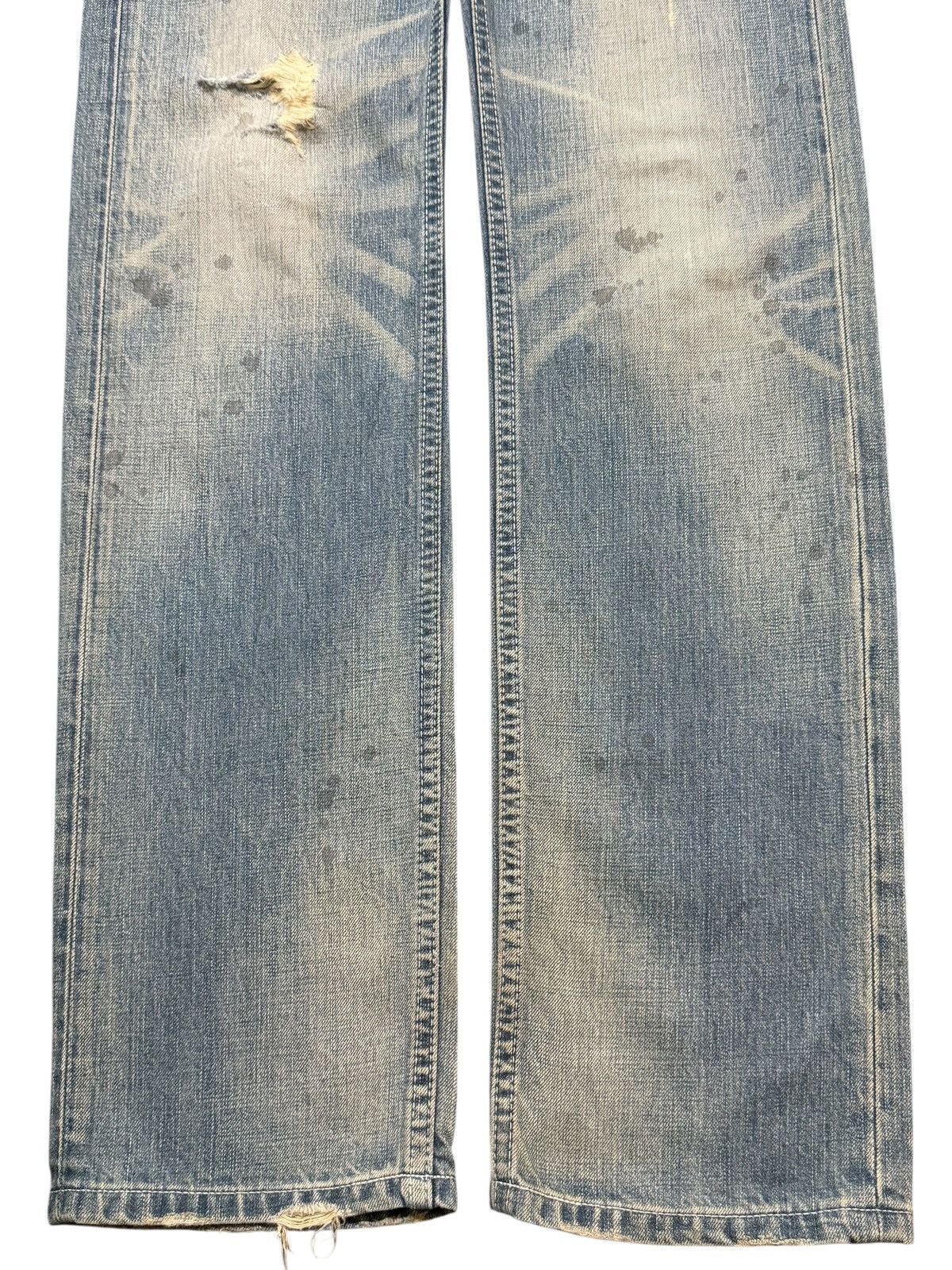 Levi's Vintage Y2K Levis 504 Faded Wash Whisker Distressed Straight Size US 30 / EU 46 - 7 Thumbnail
