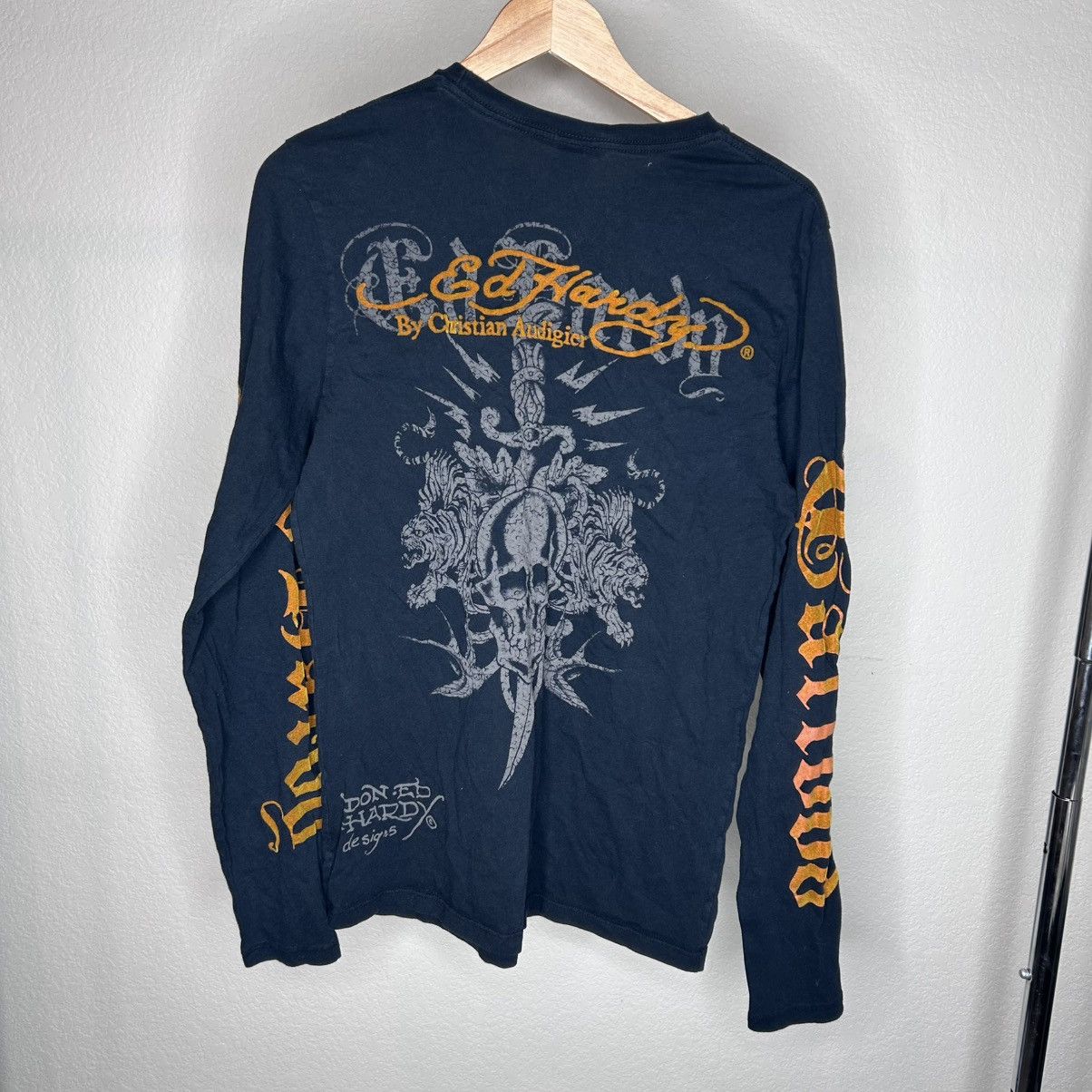 Ed Hardy Ed hardy tattoo black long sleeve tee shirt large Size US L / EU 52-54 / 3 - 2 Thumbnail