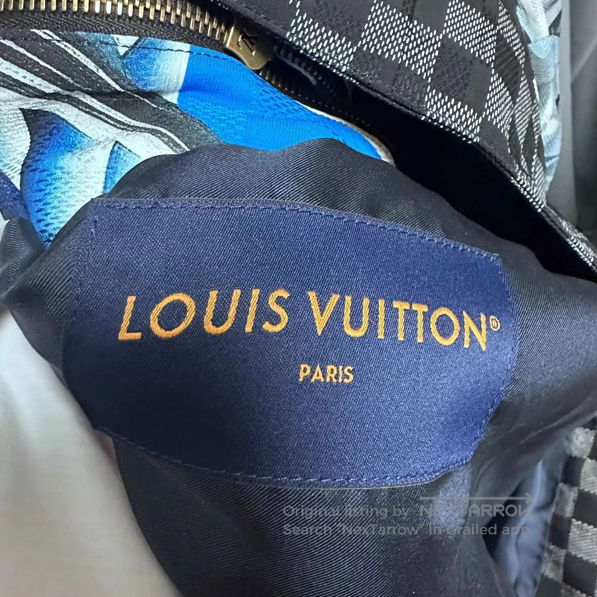 Louis Vuitton Blue Palm Tree Print Long Sleeve Shirt. Size US M / EU 48-50 / 2 - 4 Thumbnail