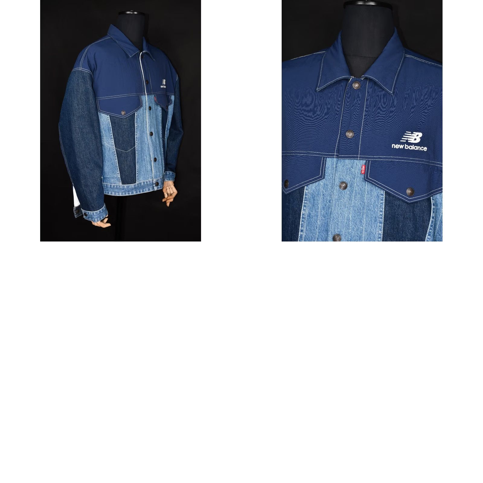 Levi's Levi's New Balance Trucker Jacket Men L Blue 100% Cotton Reversible Vintage Size US L / EU 52-54 / 3 - 9 Thumbnail