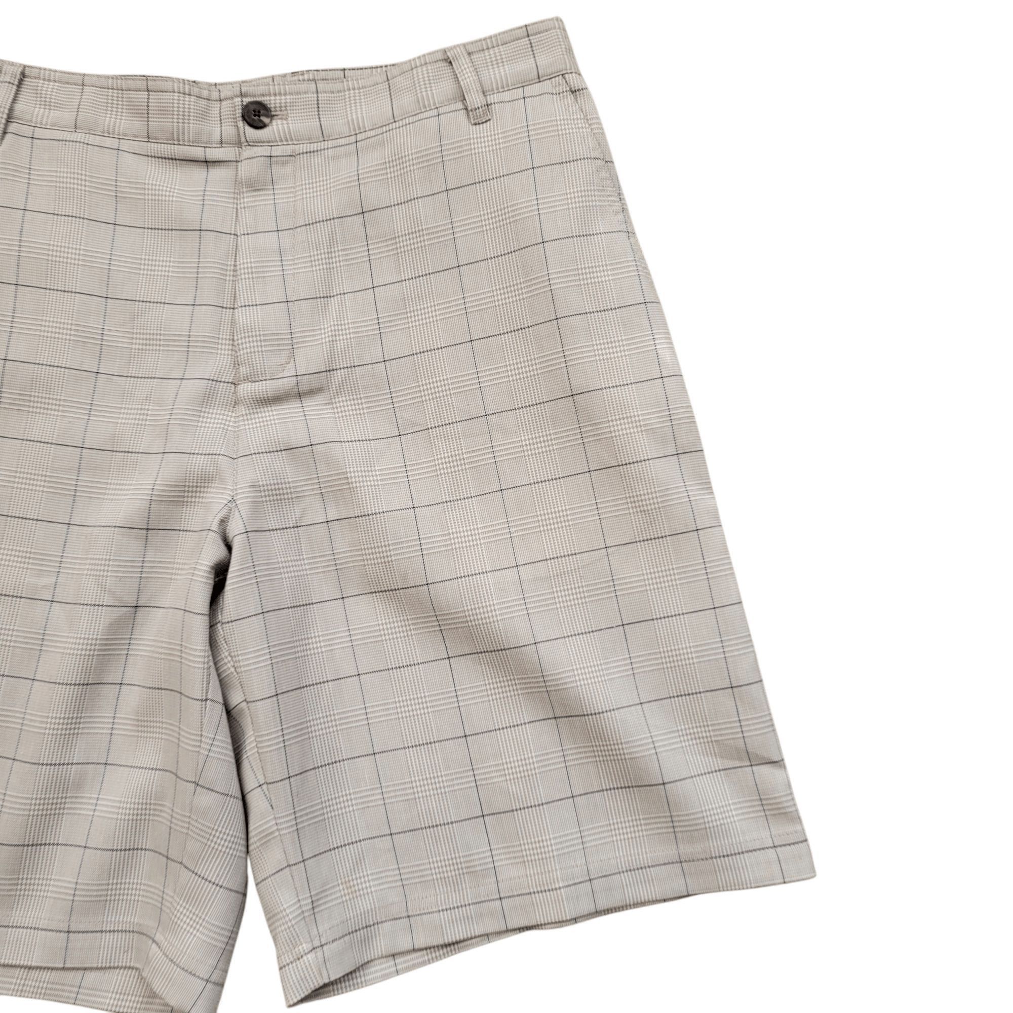 Adidas Adidas Men's Tan Plaid Shorts Size 34 Inseam 10" Size US 34 / EU 50 - 4 Thumbnail