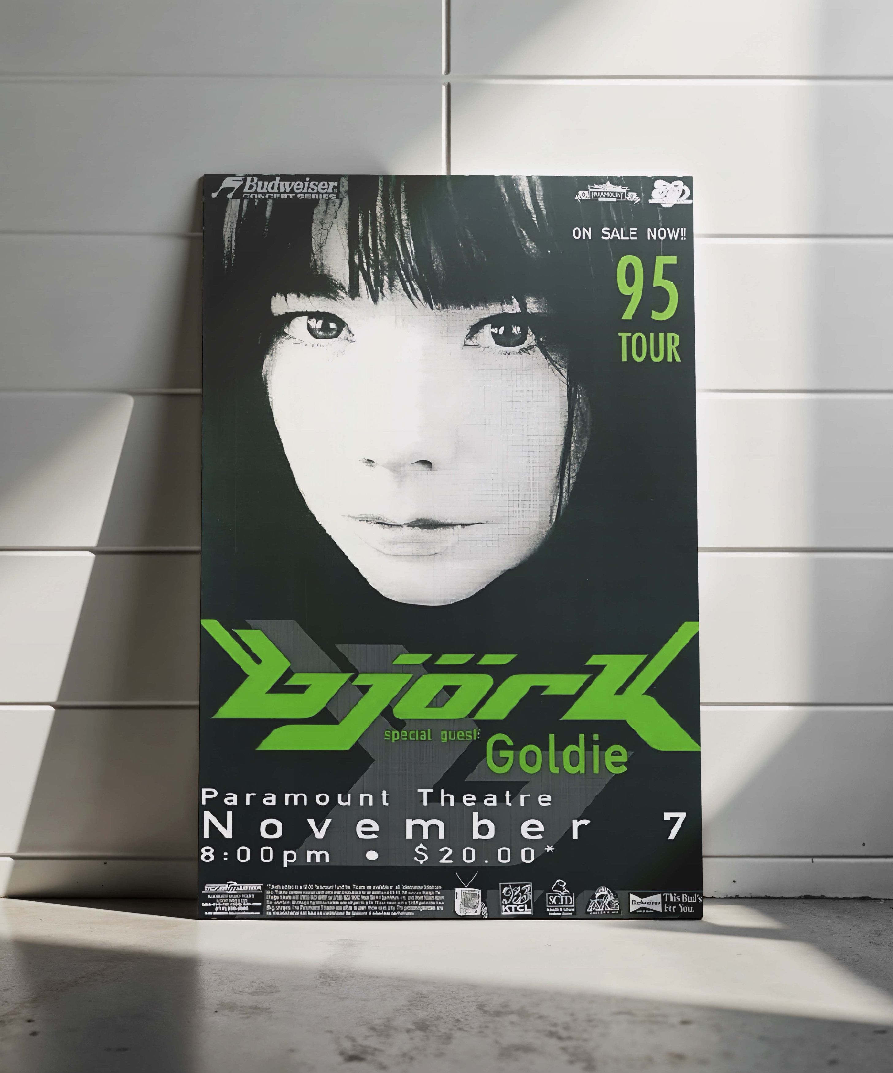 Vintage Bjork Poster Gift Vintage Archive Art Book Logo Size ONE SIZE - 4 Thumbnail