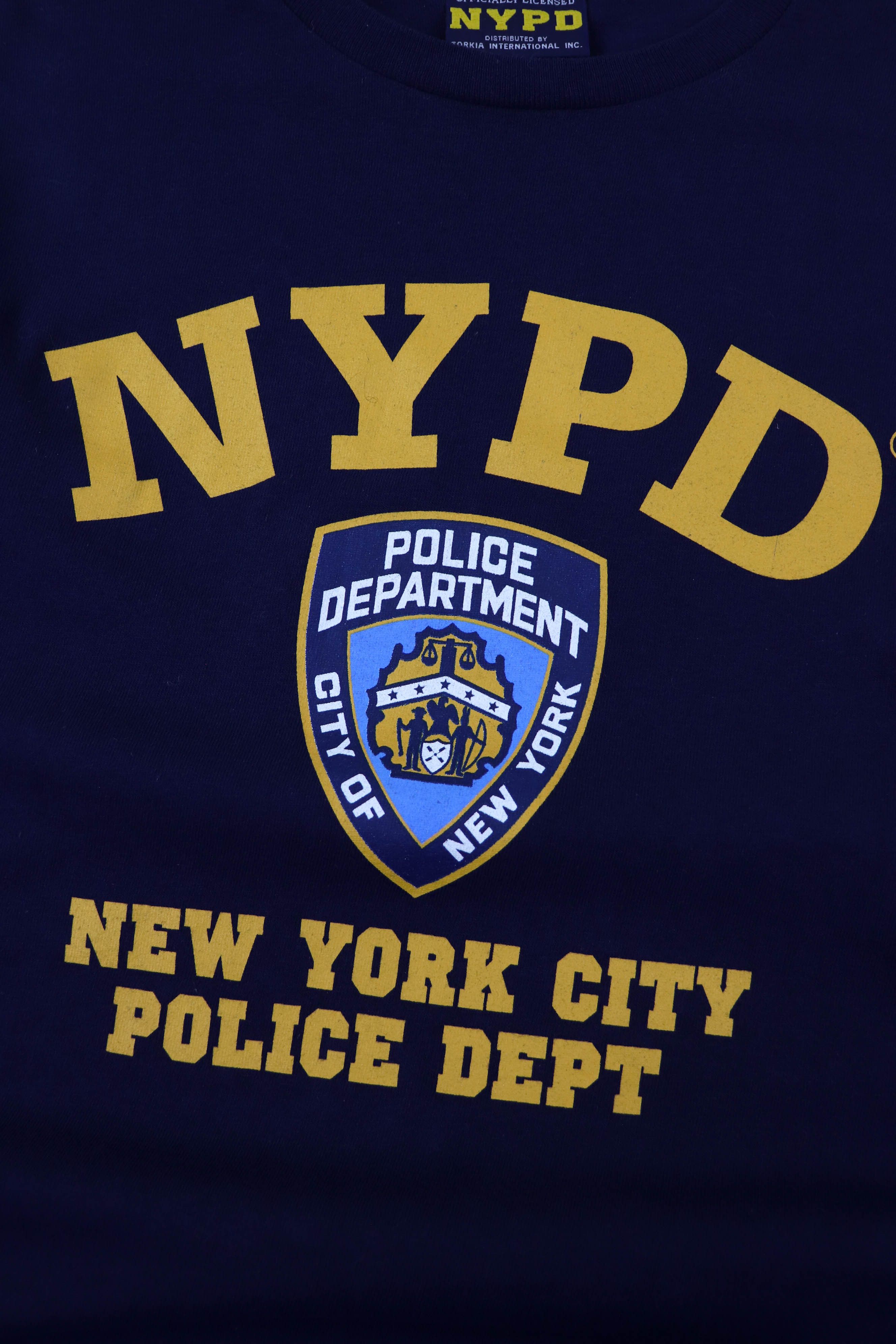 Vintage 00s Vintage NYPD Big Logo Navy Blue Long Sleeve Size US M / EU 48-50 / 2 - 6 Thumbnail