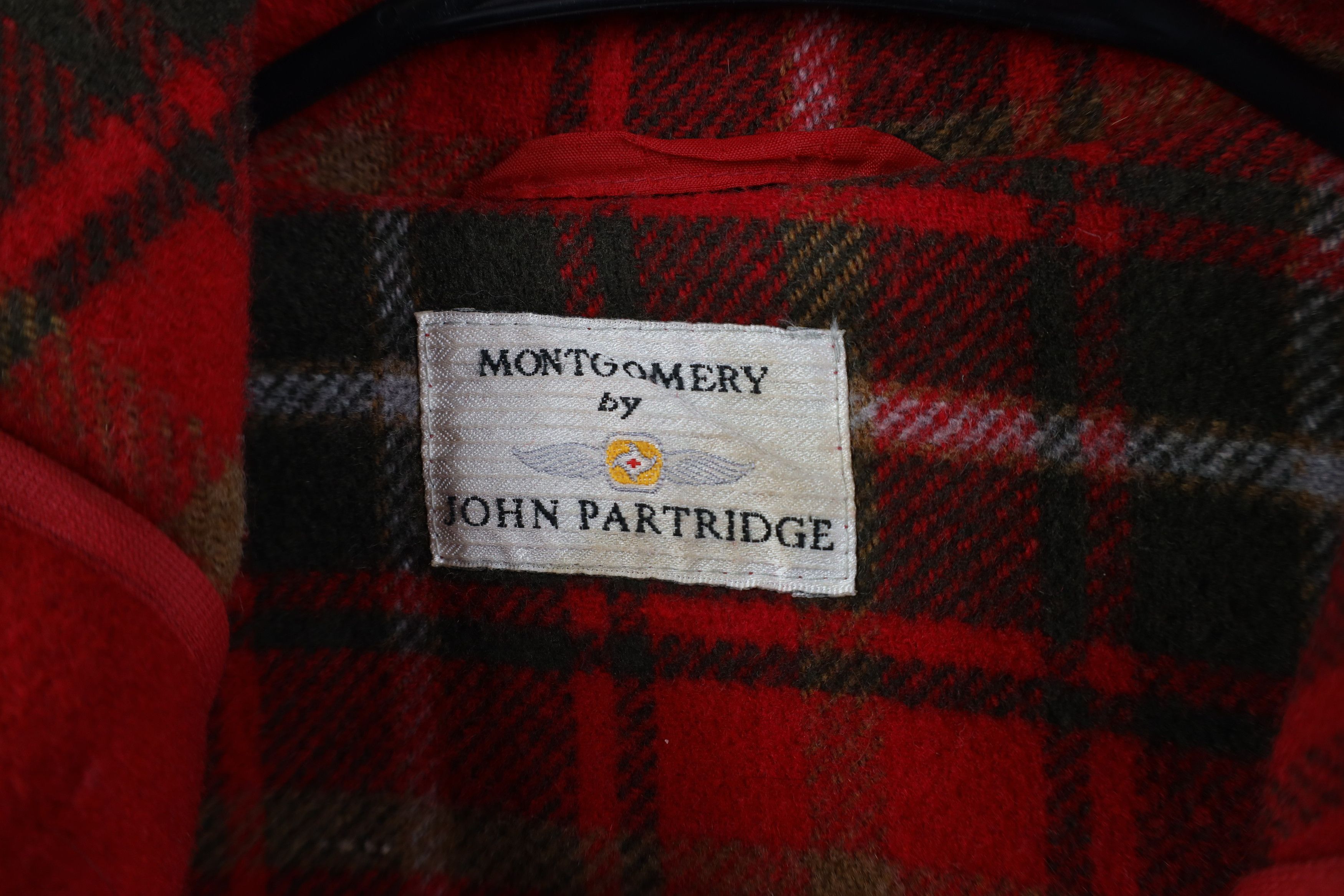 Vintage John Partridge Wool Toggle Button Hooded Jacket