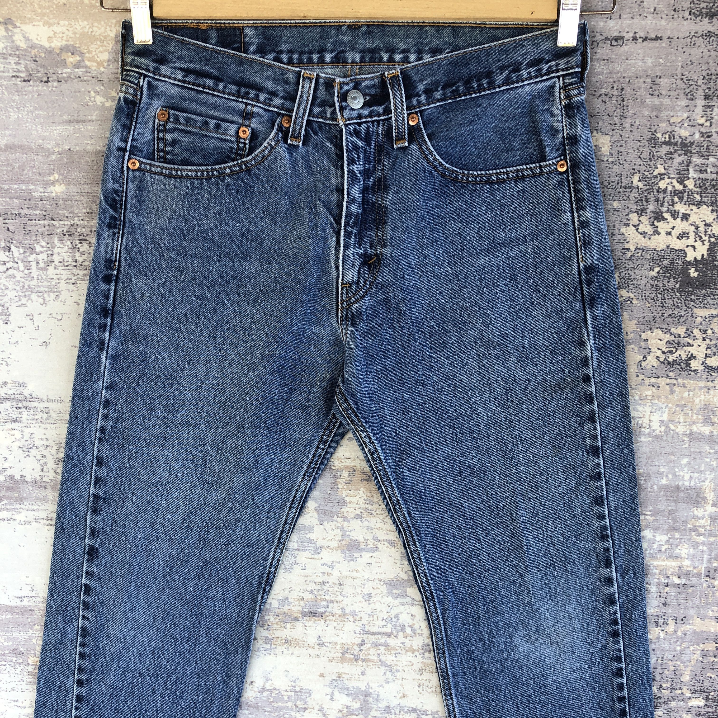 Levi's Vintage Levis Stone Wash Jeans Levi's 505 Faded Blue Denim Size US 30 / EU 46 - 3 Thumbnail