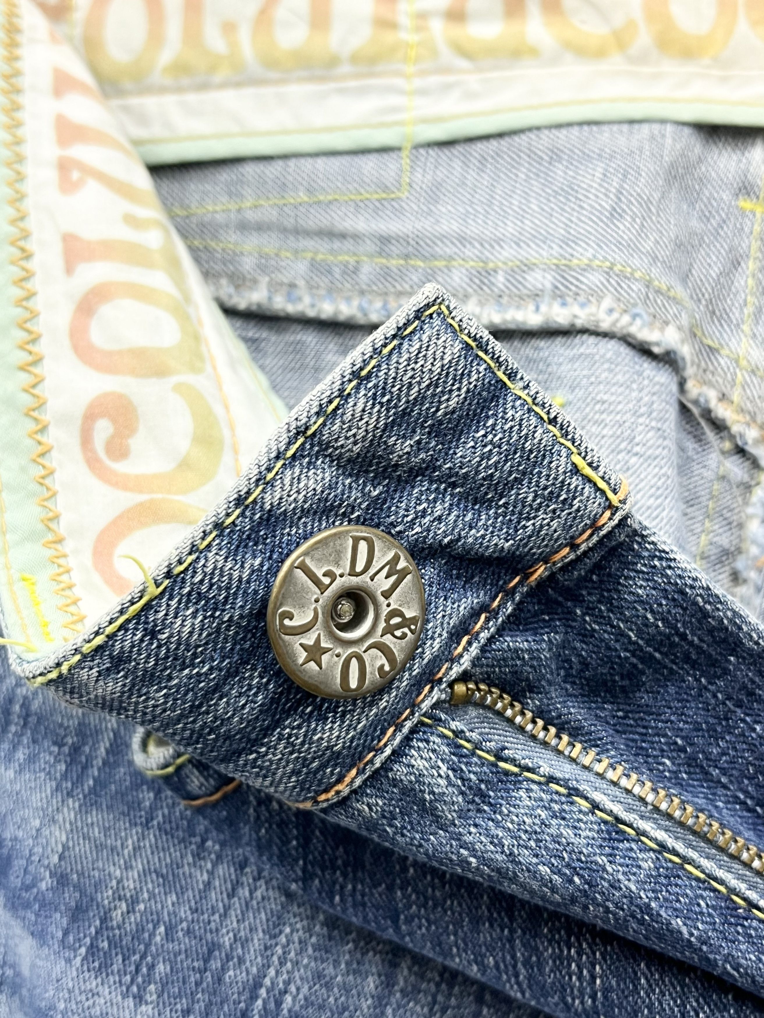 Japanese Brand × Vintage 🔥🌈 90’s COCOLULU Rainbow Spellout Denim Made In Japan💥 Size 29" - 10 Thumbnail