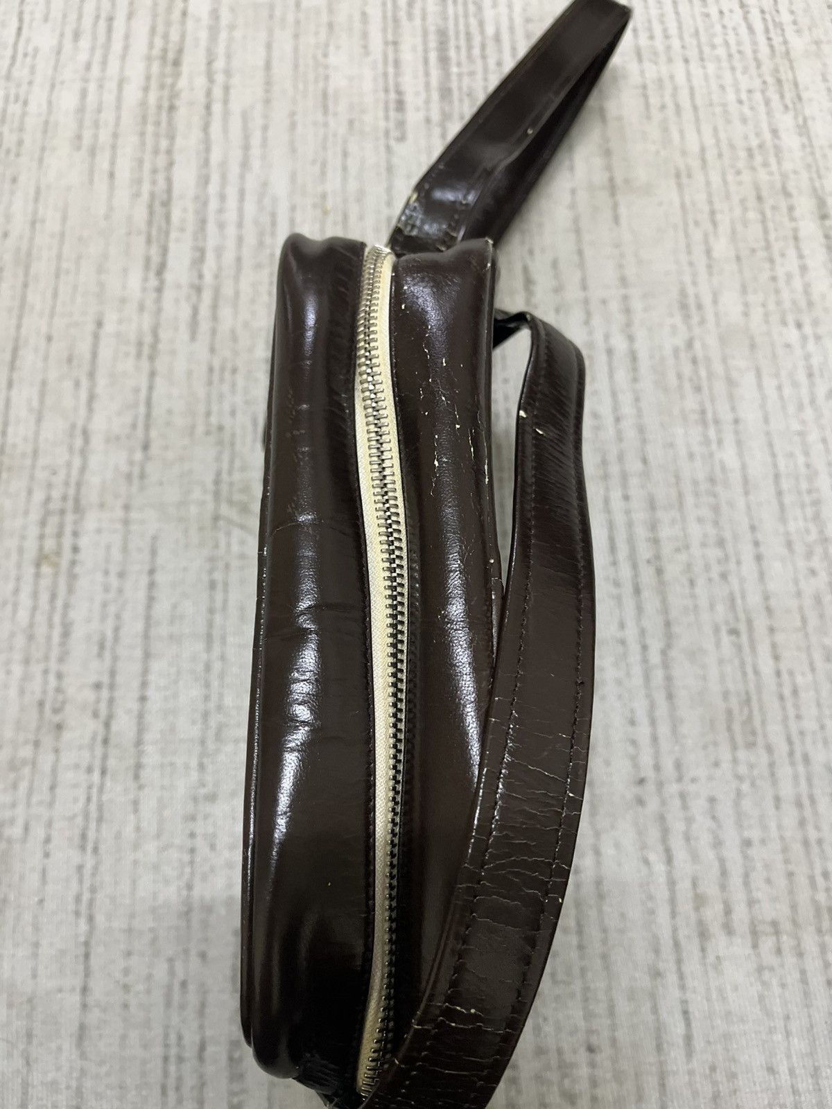 Courreges Vintage 80s riri zip courreges brown sling bag Size ONE SIZE - 5 Thumbnail