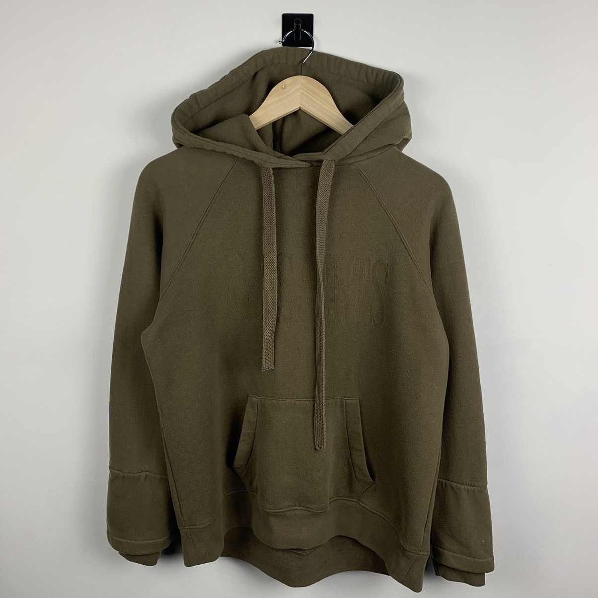 Allsaints Allsaints Big Logo Hoodie Khaki Green Designer Luxury Size XS / US 0-2 / IT 36-38 - 4 Thumbnail