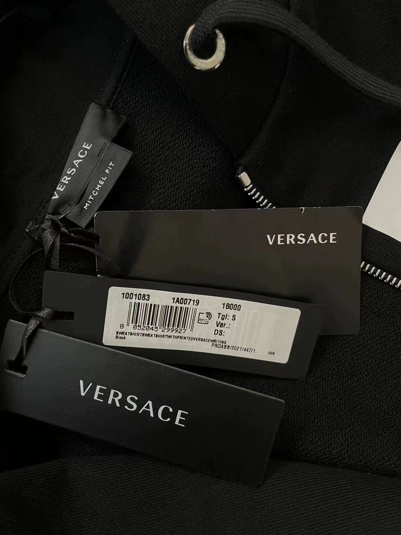 Versace Versace Hooded slim fit men's sweatshirt Size US XL / EU 56 / 4 - 4 Thumbnail