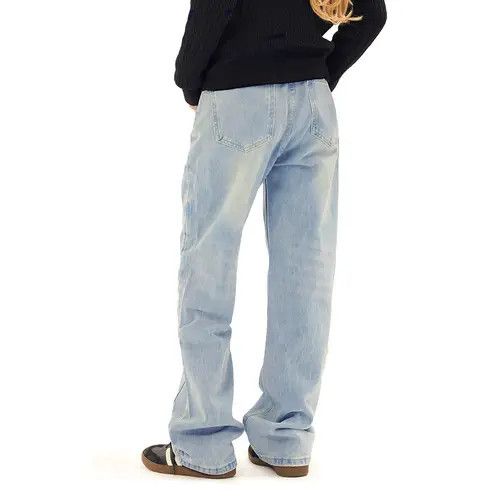 VIBE Men's high street trend loose distressed washed jeans Size US 32 / EU 48 - 6 Thumbnail