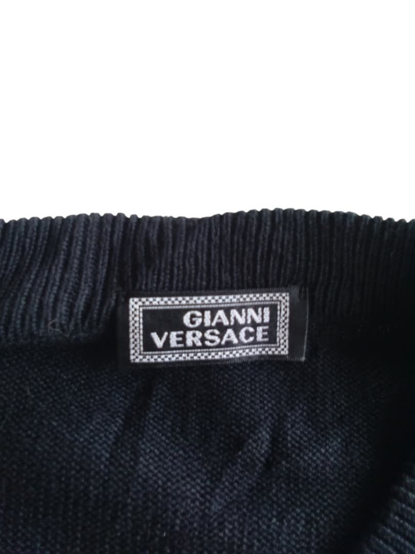 Versace VINTAGE GIANNI VERSACE BIG LOGO KNITWEAR SWITSHIRT Size US M / EU 48-50 / 2 - 10 Thumbnail