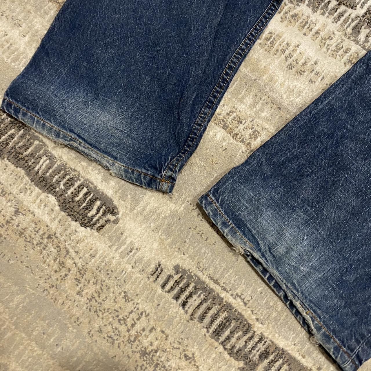 Japanese Brand 00s Faded Baggy Jeans Navy 33" Size US 33 - 6 Thumbnail