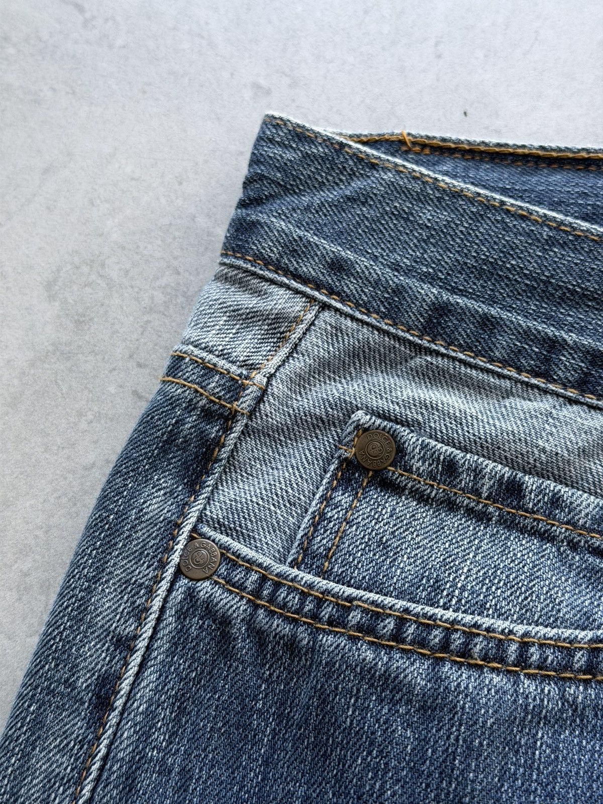 Dolce & Gabbana 2000s Dolce & Gabbana Washed Denim Jeans Size US 32 / EU 48 - 7 Thumbnail